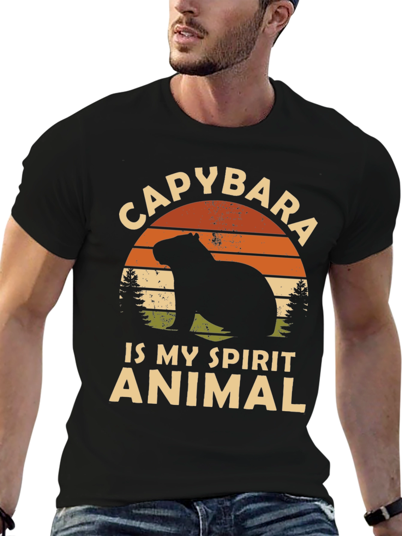 Capybara Spirit Animal Graphic Tee