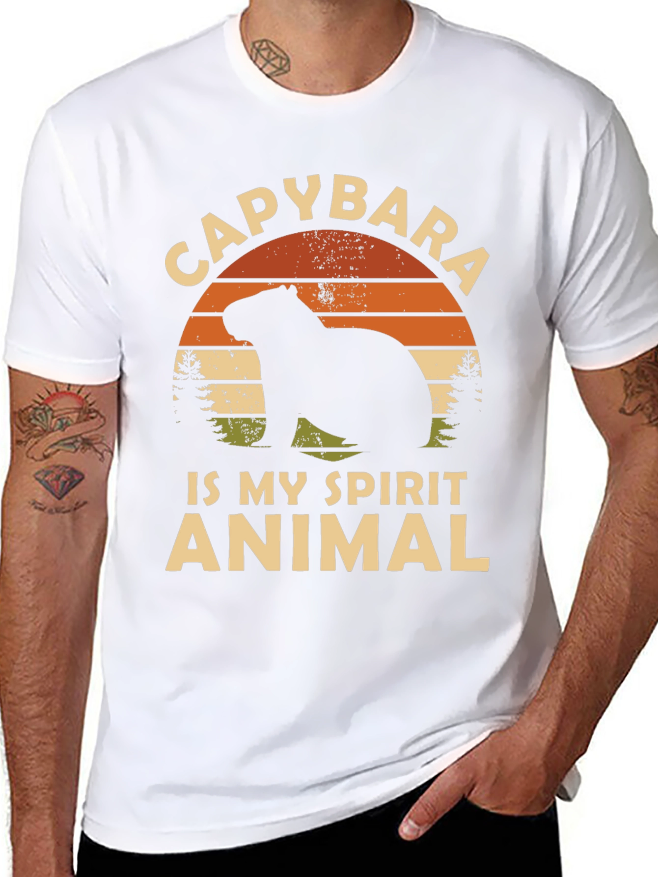 Capybara Spirit Animal Graphic Tee