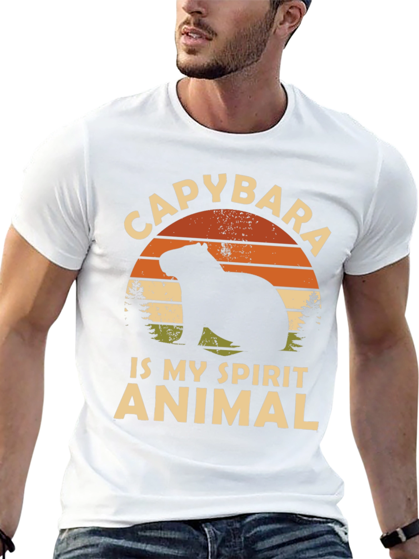 Capybara Spirit Animal Graphic Tee