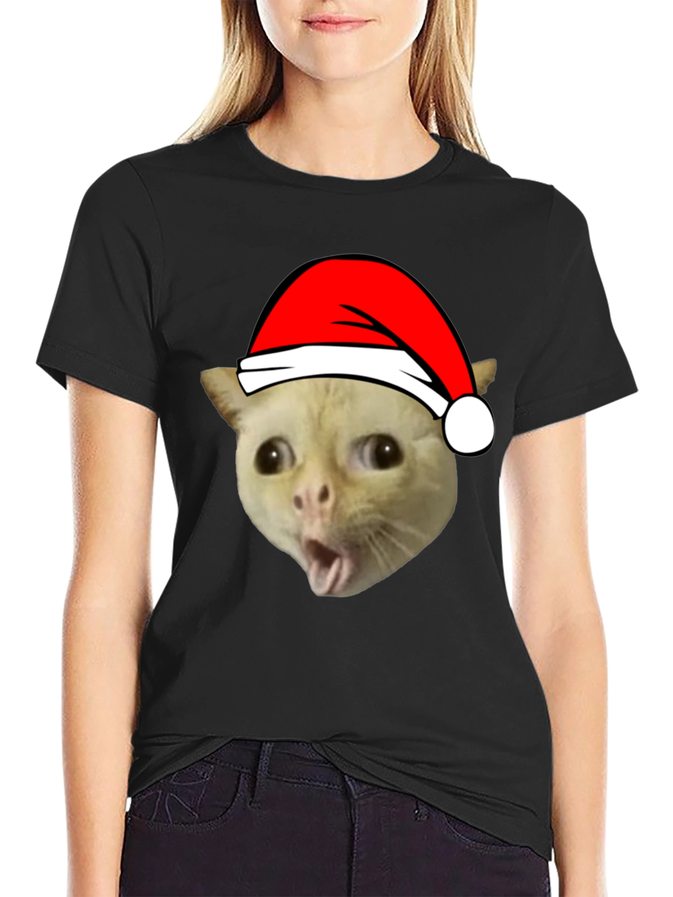 Funny Cat Christmas T-Shirt - Holiday Humor