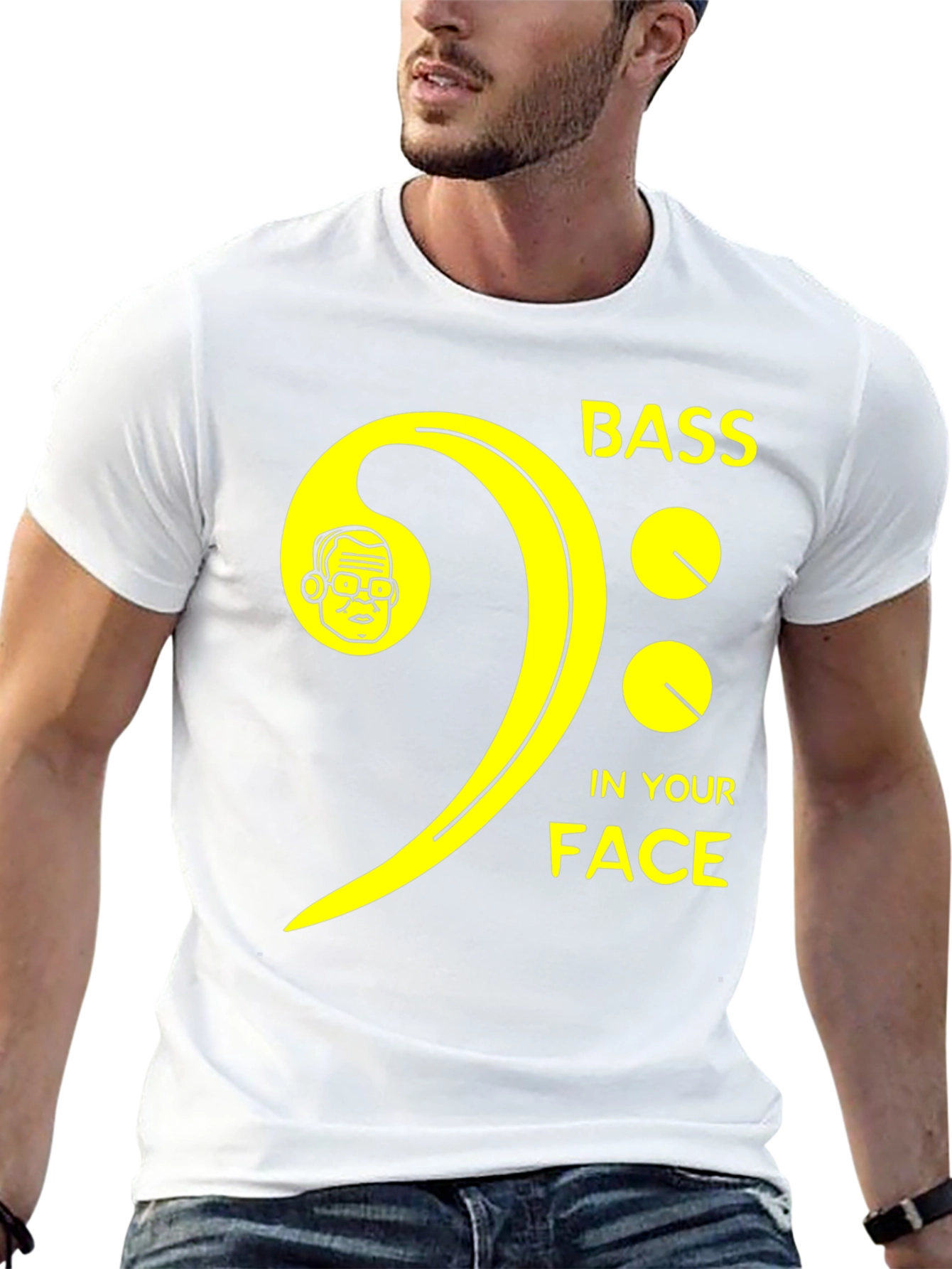 Bass In Your Face Graphic T-Shirt