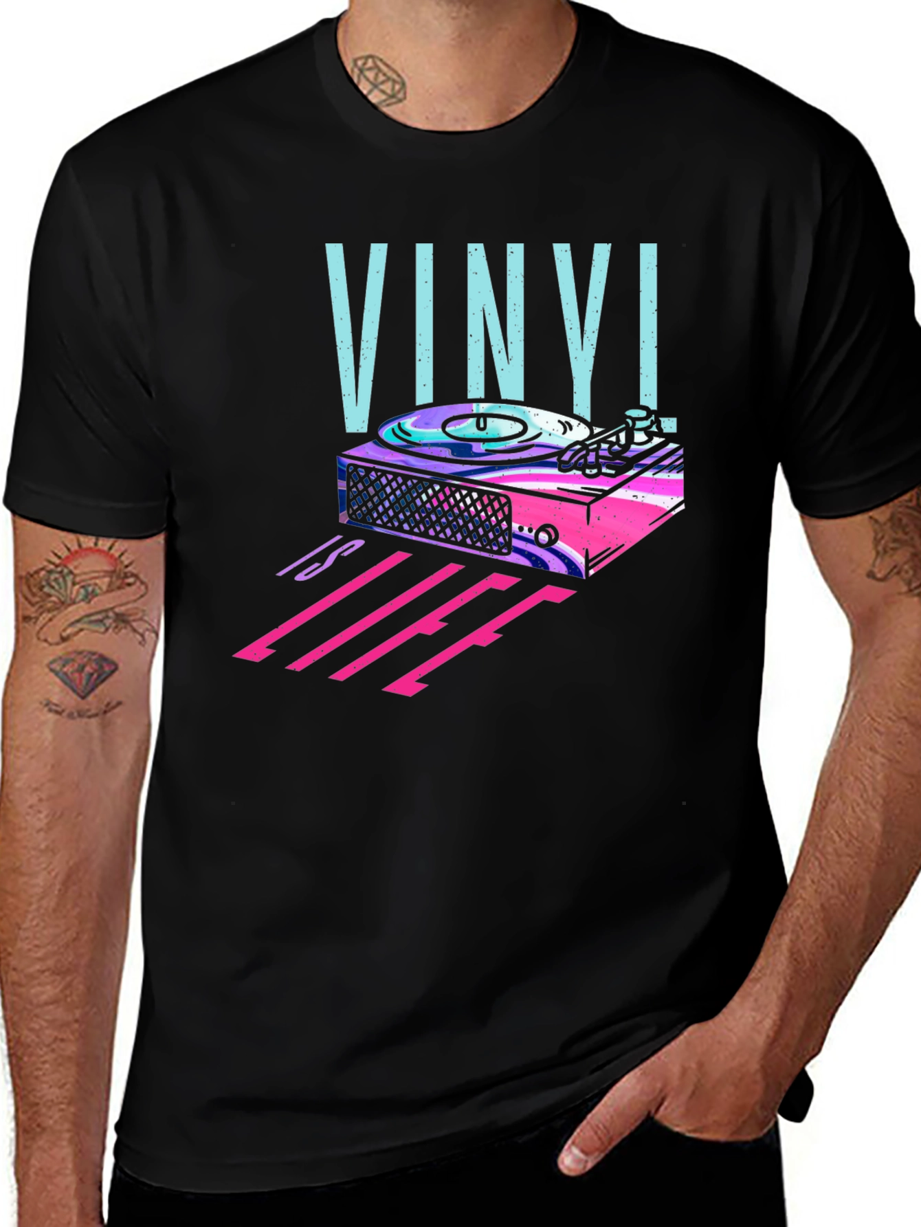 Vinyl Life T-Shirt - Music Lover Tee