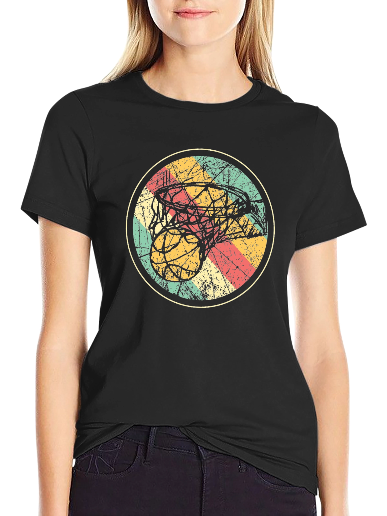 Retro Basketball Graphic Tee