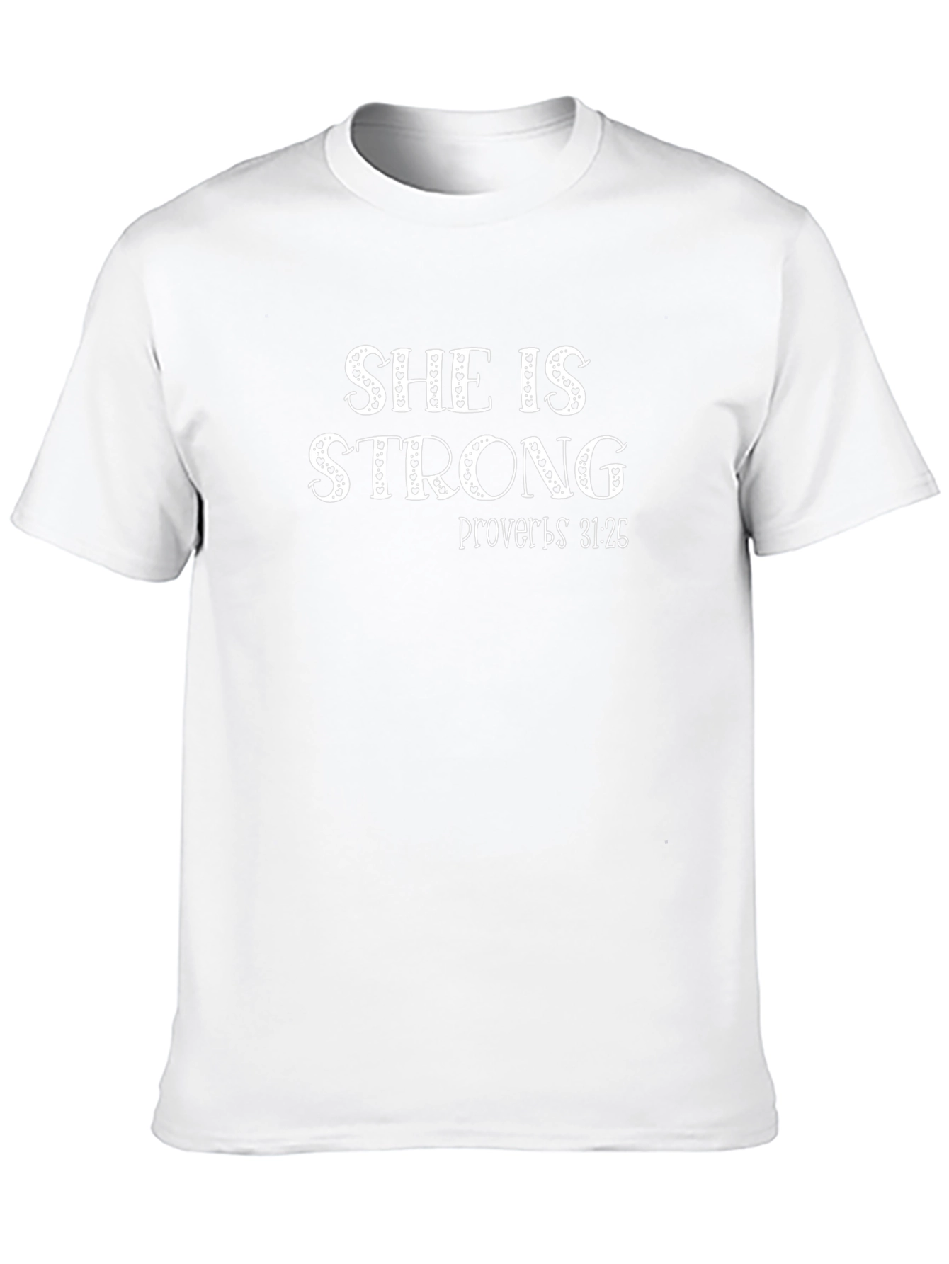 She is Strong Christian Womens T-Shirt