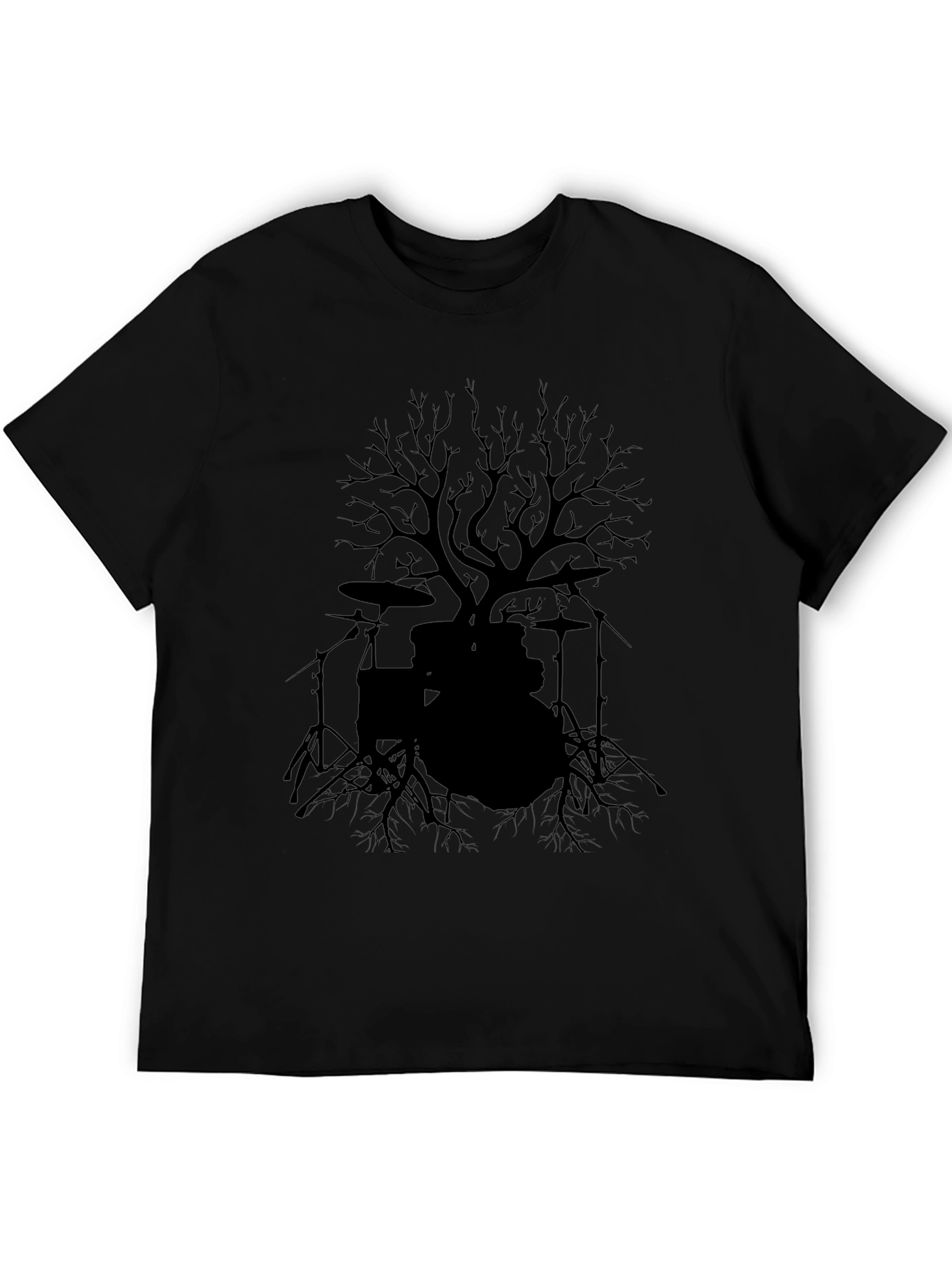 Drum Set Tree T-Shirt - Rock Music Tee