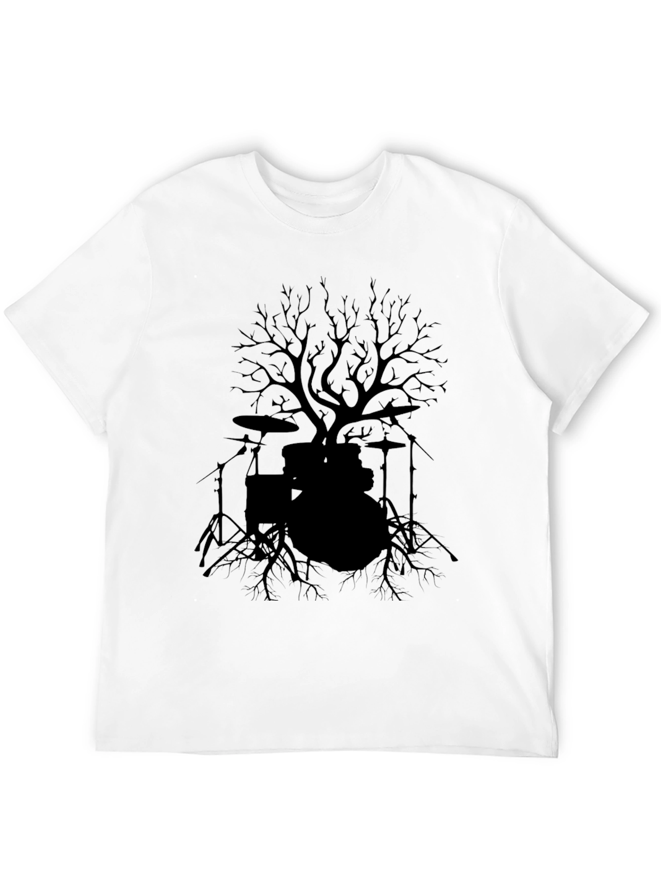 Drum Set Tree T-Shirt - Rock Music Tee