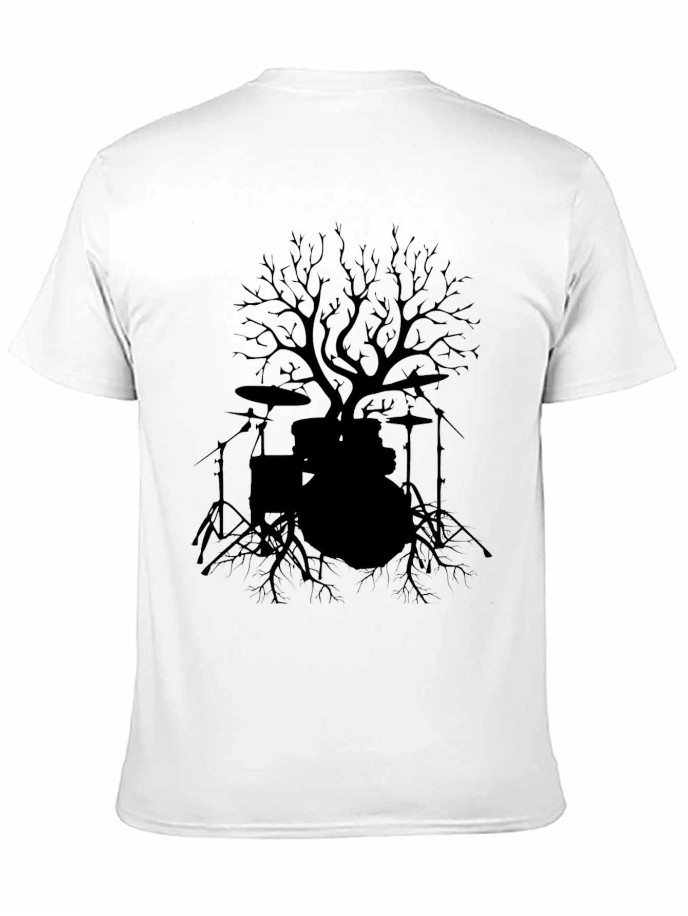 Drum Set Tree T-Shirt - Rock Music Tee