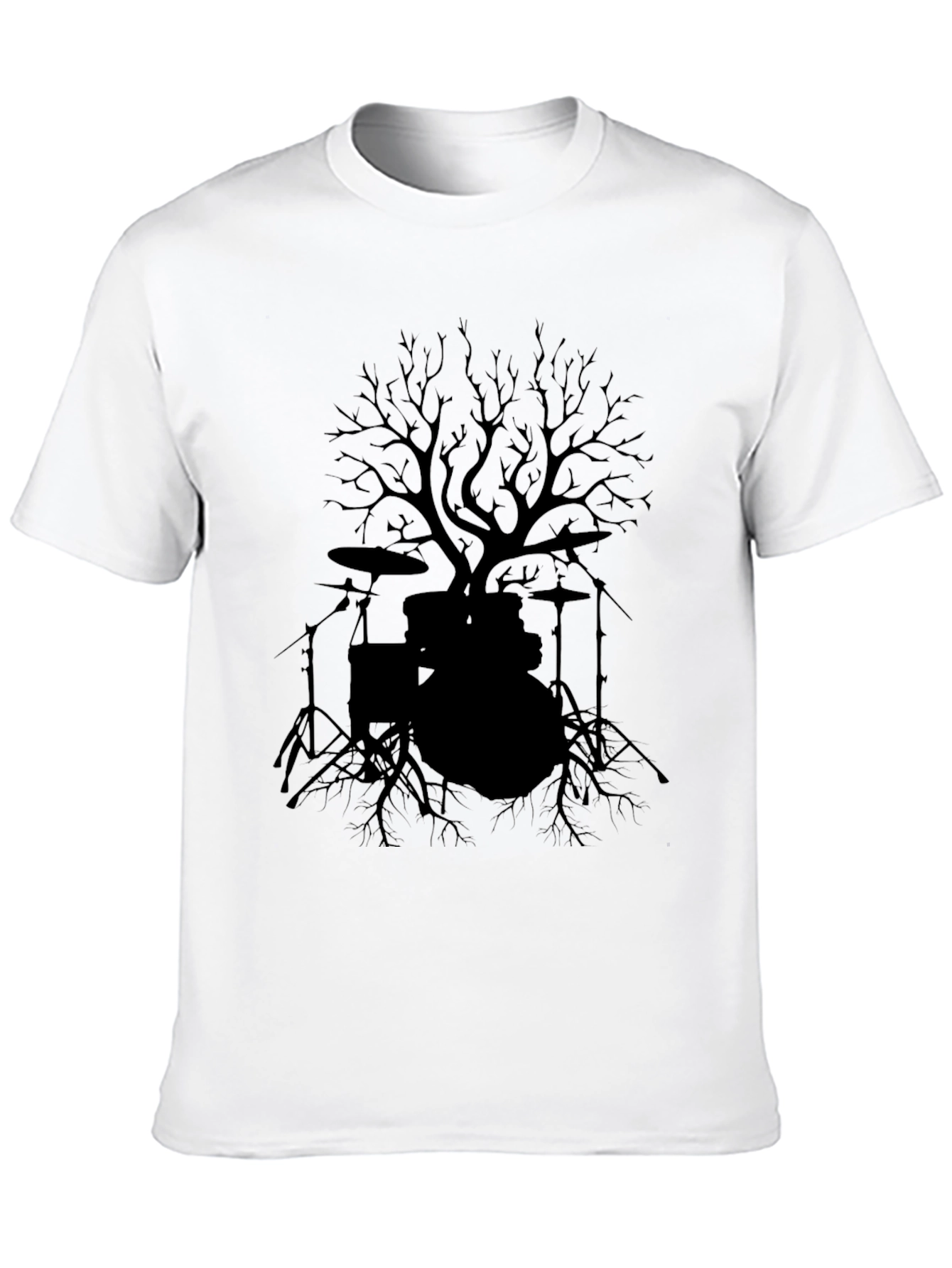Drum Set Tree T-Shirt - Rock Music Tee