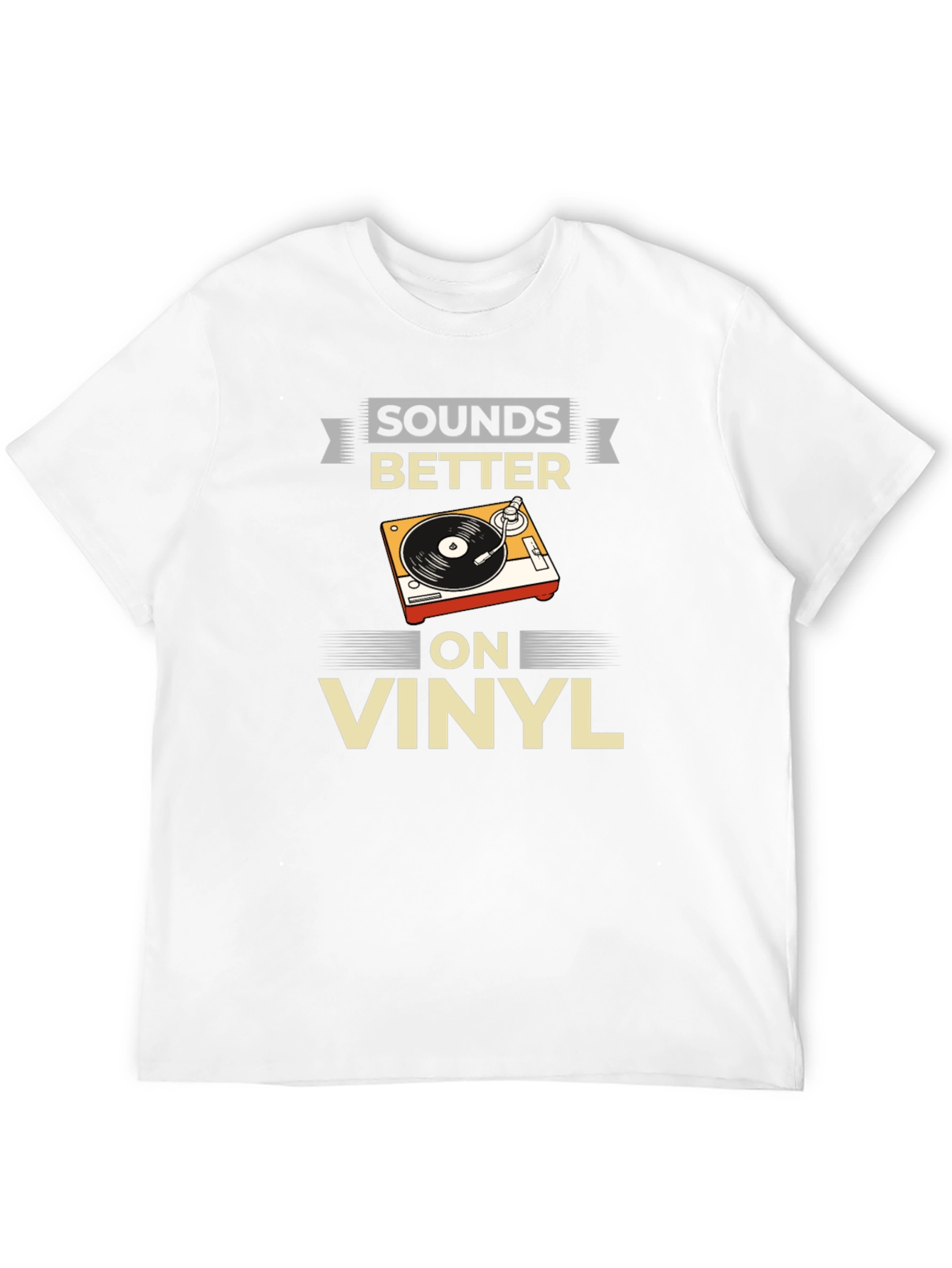 Sounds Better on Vinyl T-Shirt Black Graphic Tee