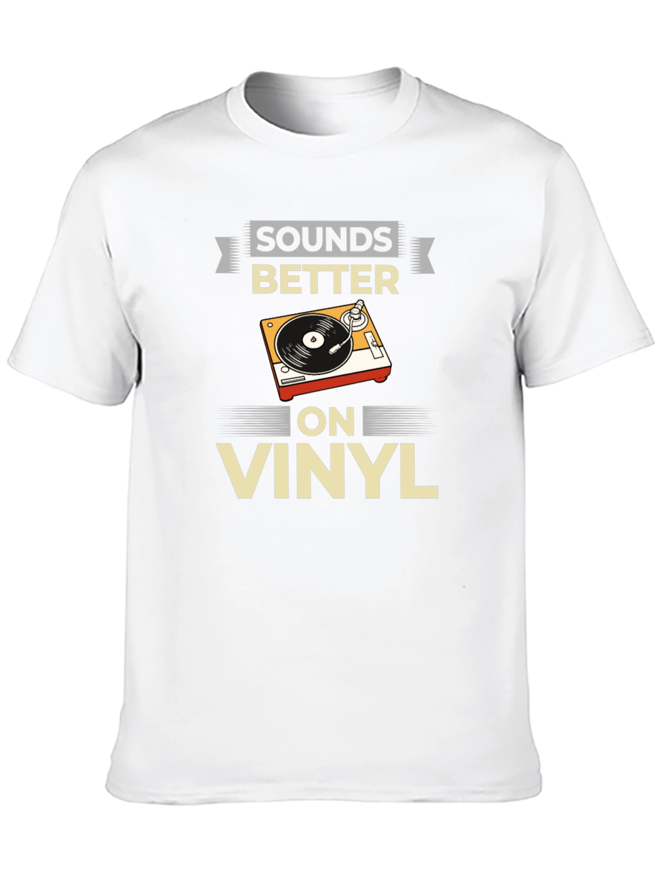 Sounds Better on Vinyl T-Shirt Black Graphic Tee