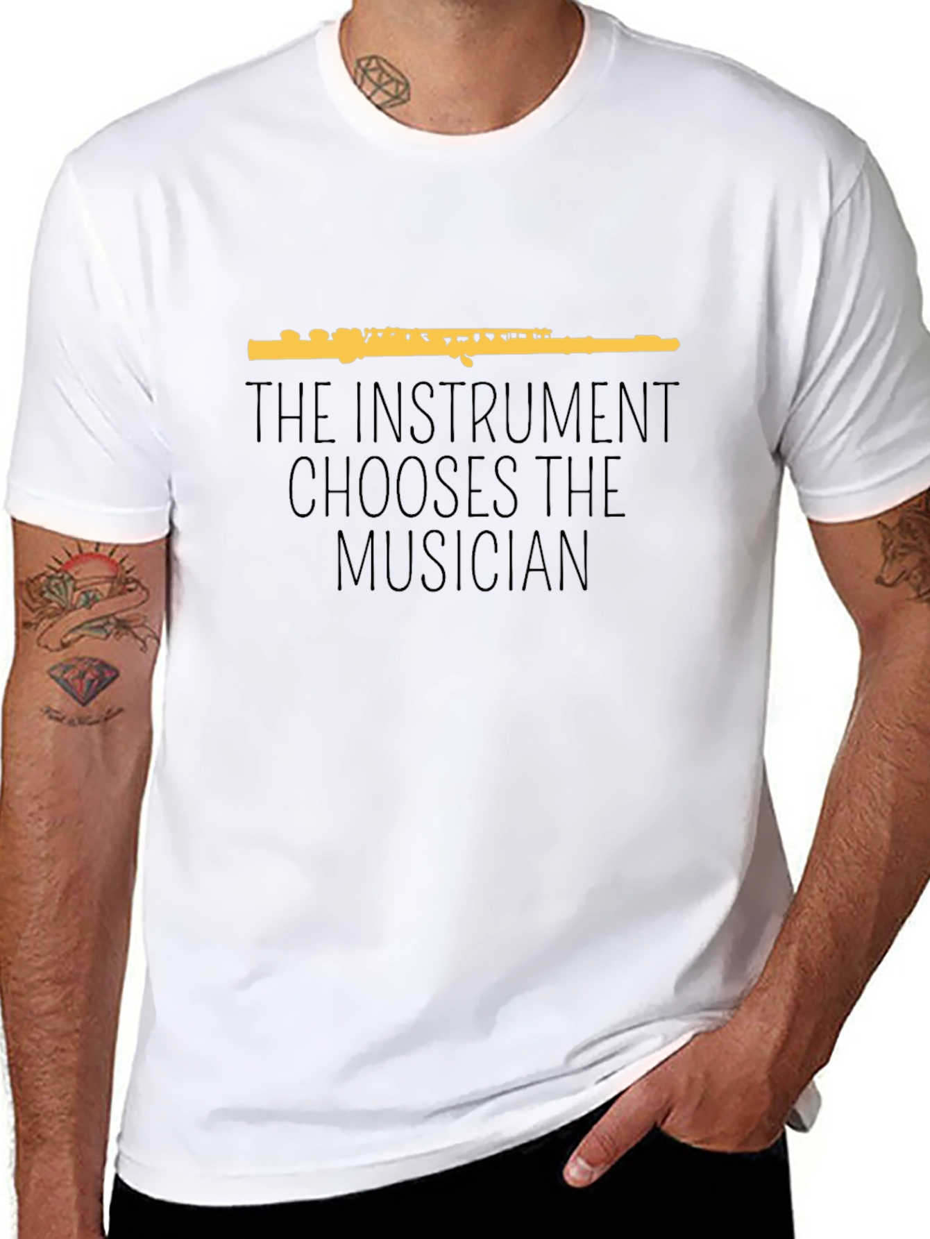The Instrument Chooses the Musician Graphic T-Shirt