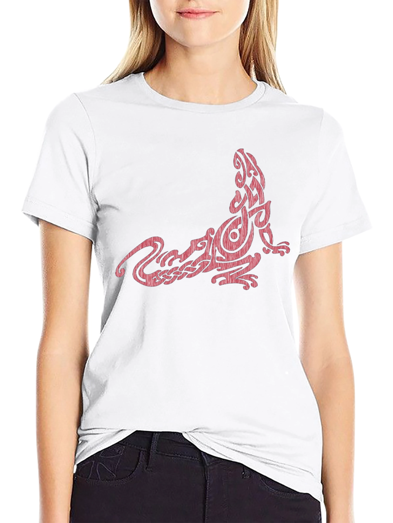 Celtic Lizard Graphic Tee - Black