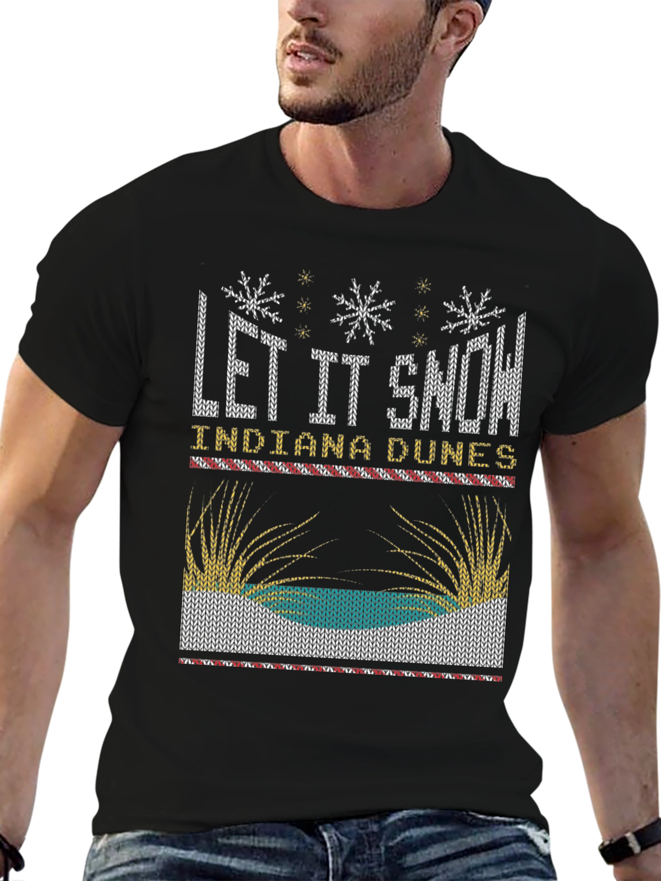 Indiana Dunes Let It Snow Novelty T-Shirt