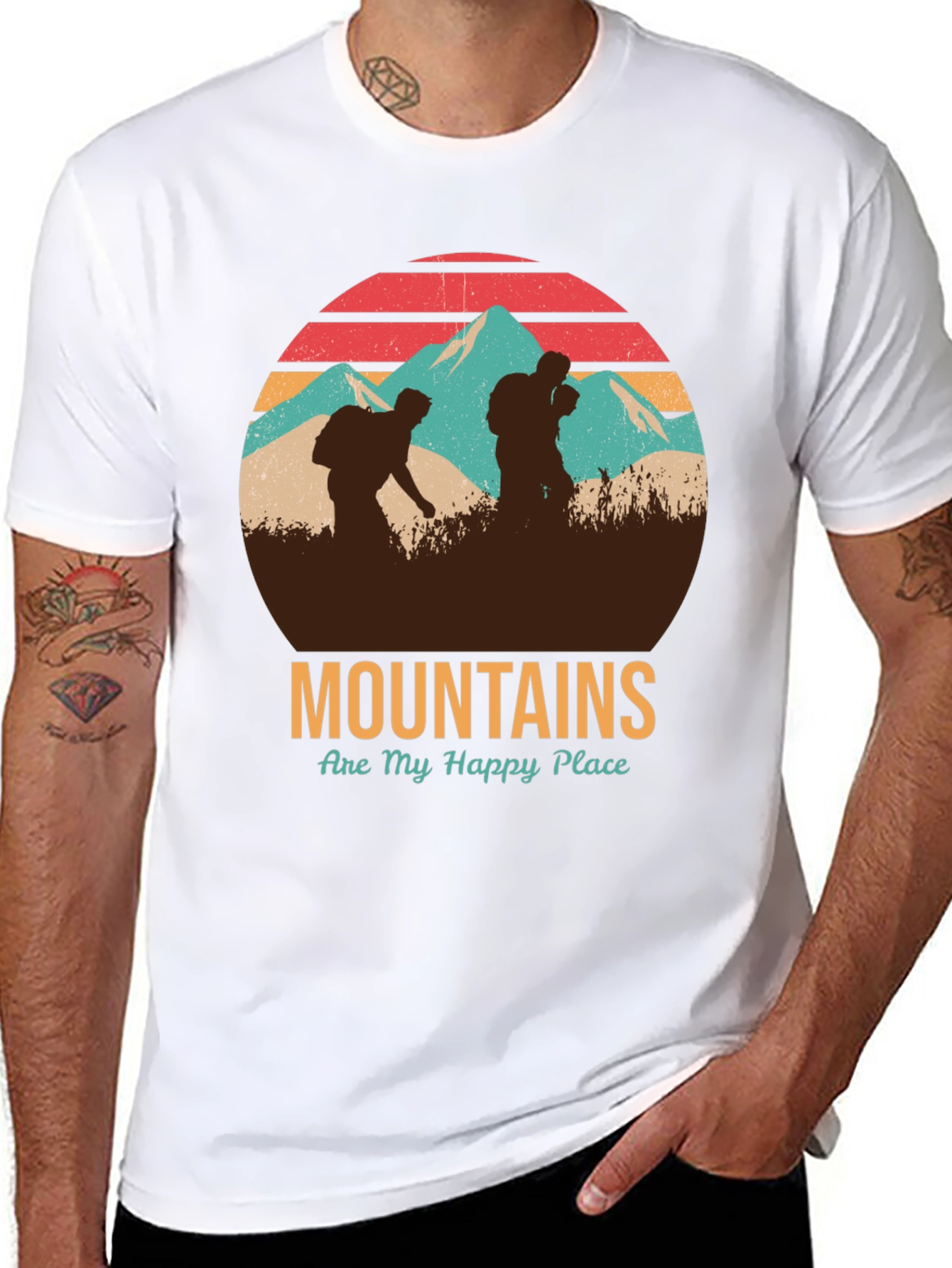 Mountains Are My Happy Place Graphic Tee