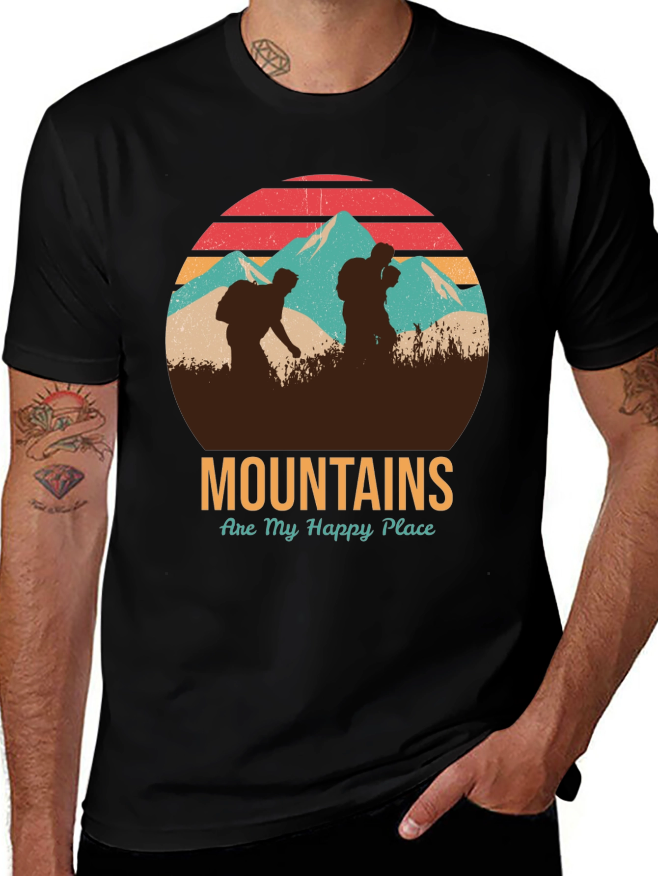 Mountains Are My Happy Place Graphic Tee