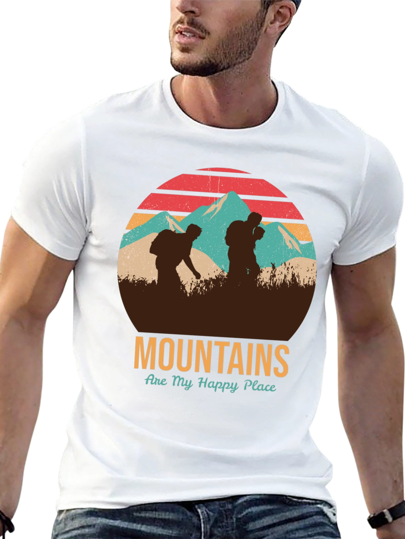Mountains Are My Happy Place Graphic Tee