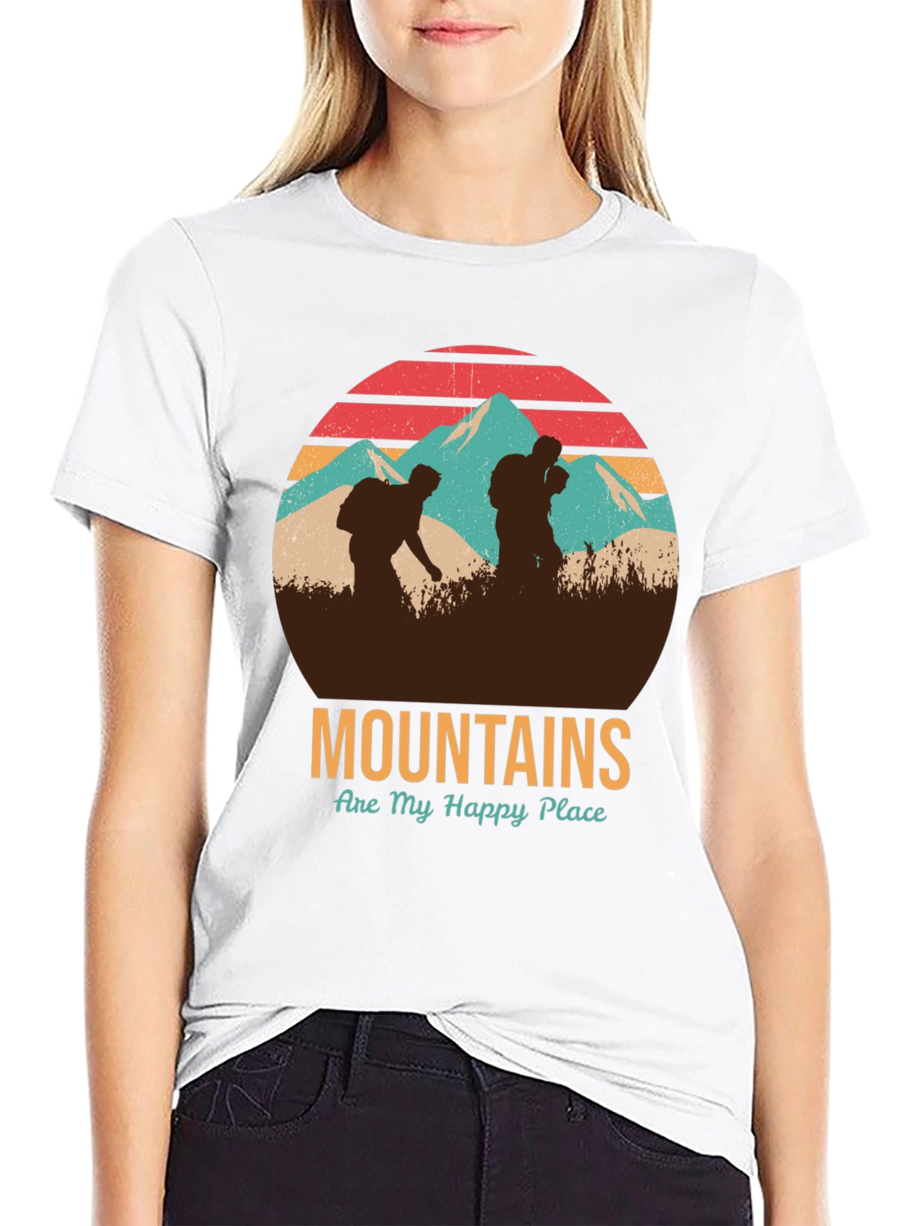Mountains Are My Happy Place Graphic Tee