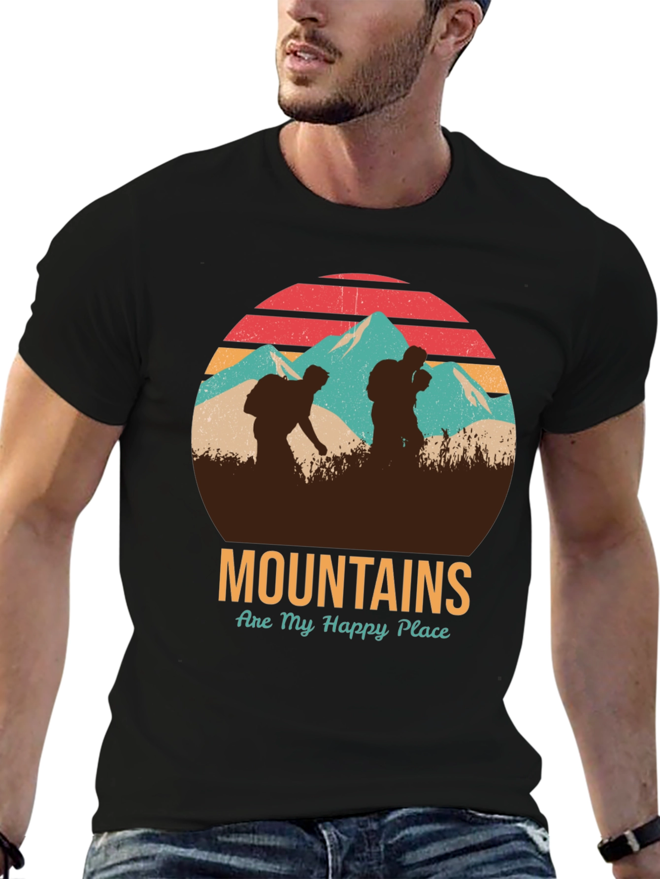 Mountains Are My Happy Place Graphic Tee