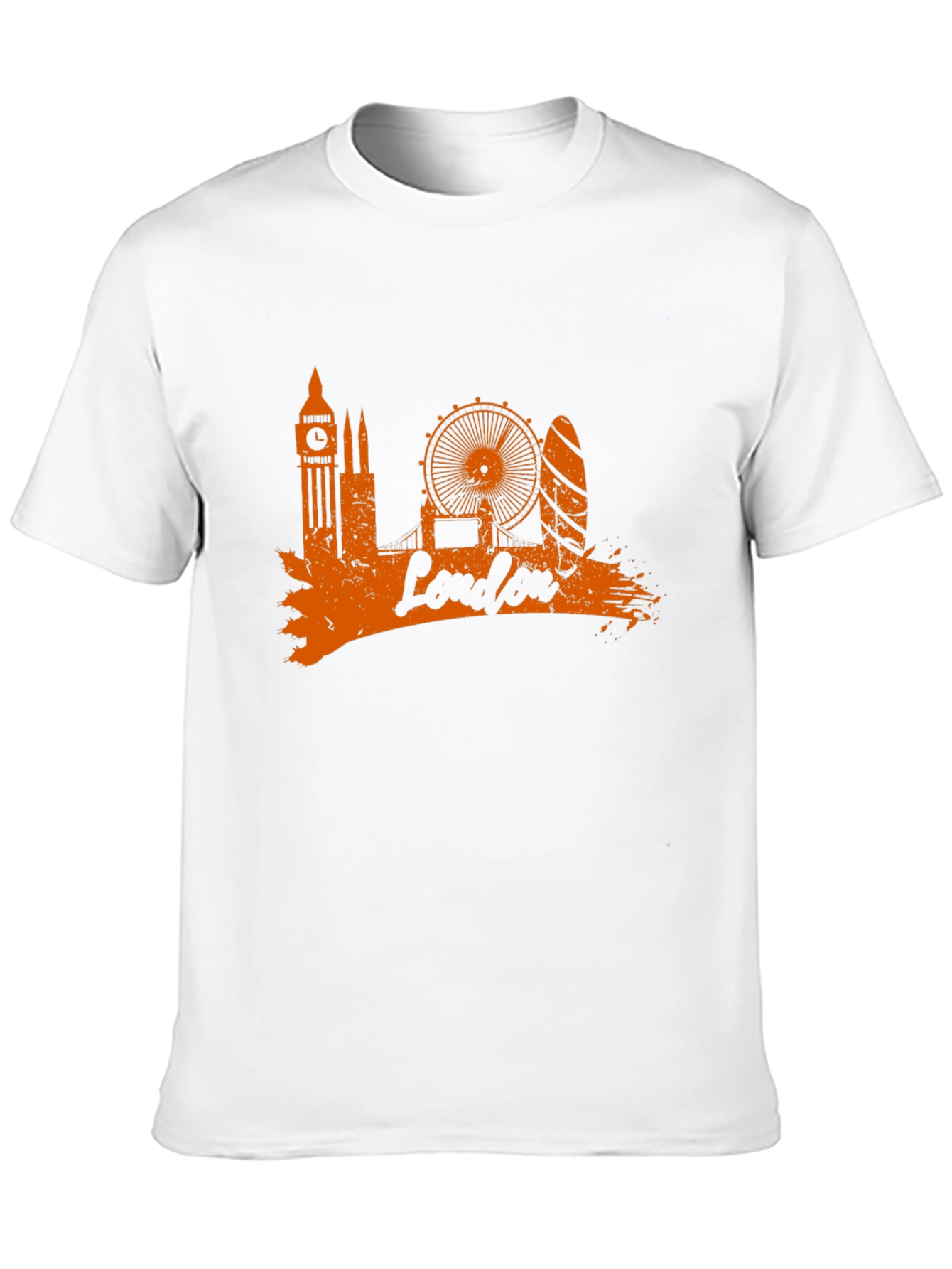 London Skyline Graphic Tee - Stylish Black T-Shirt