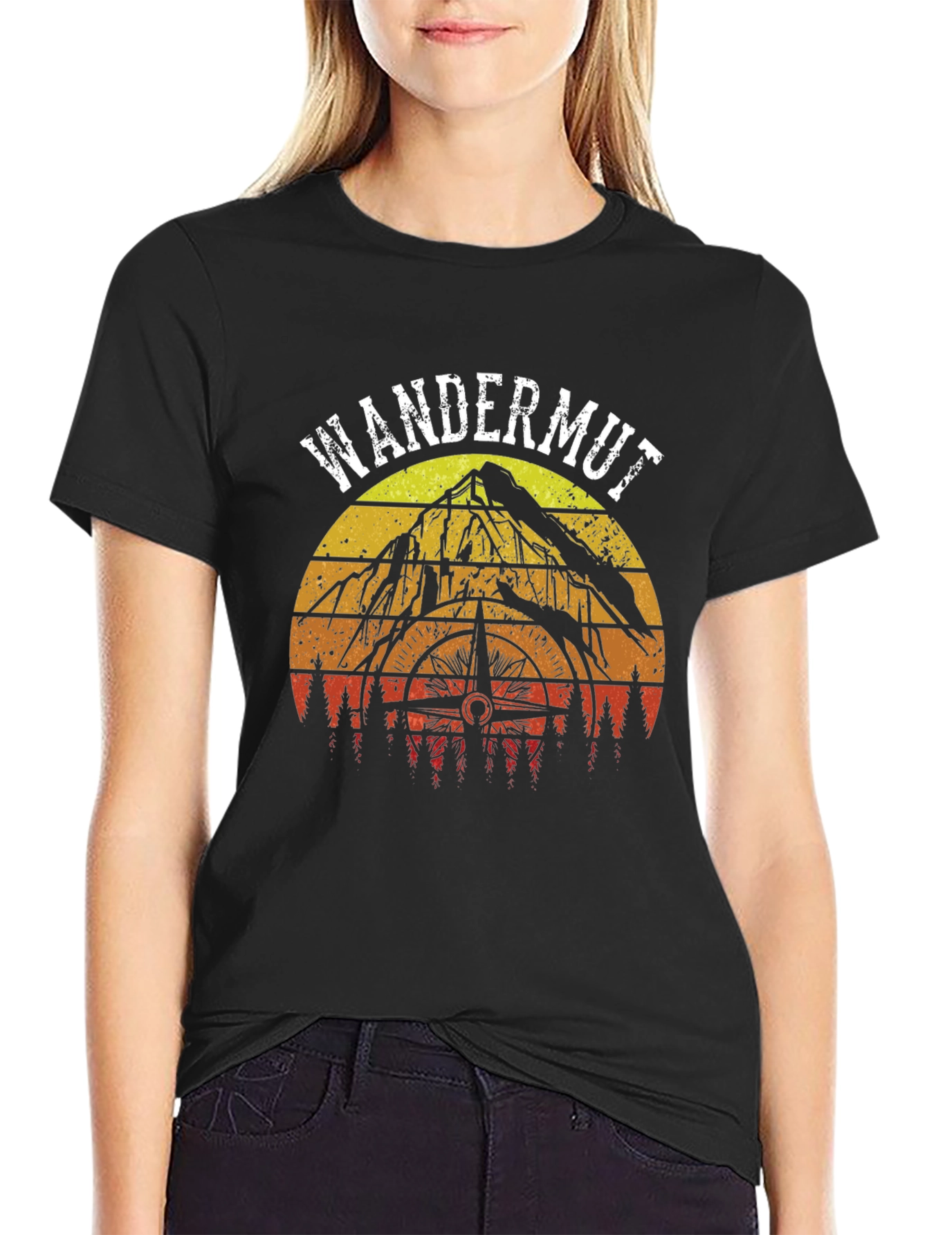 Wandermut Adventure T-Shirt - Mountain & Compass