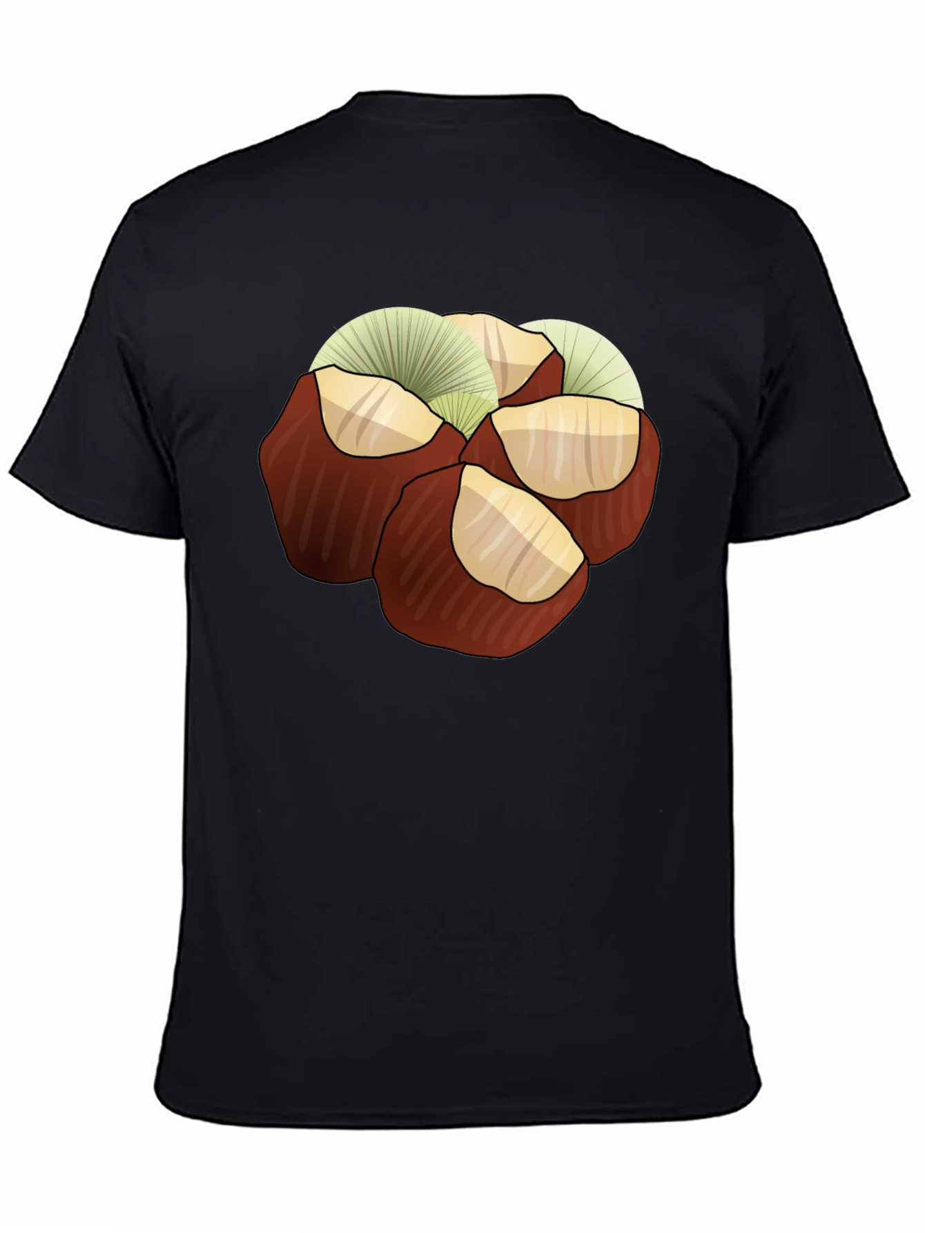 Chestnuts Graphic Print Tee - Black