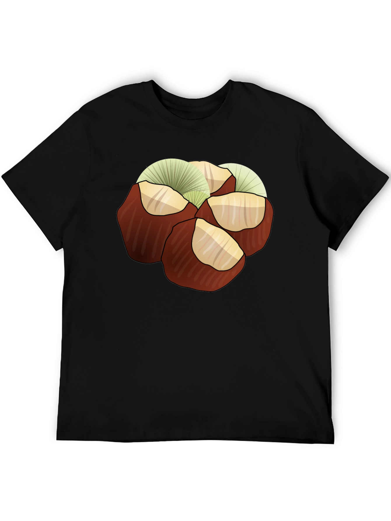Chestnuts Graphic Print Tee - Black