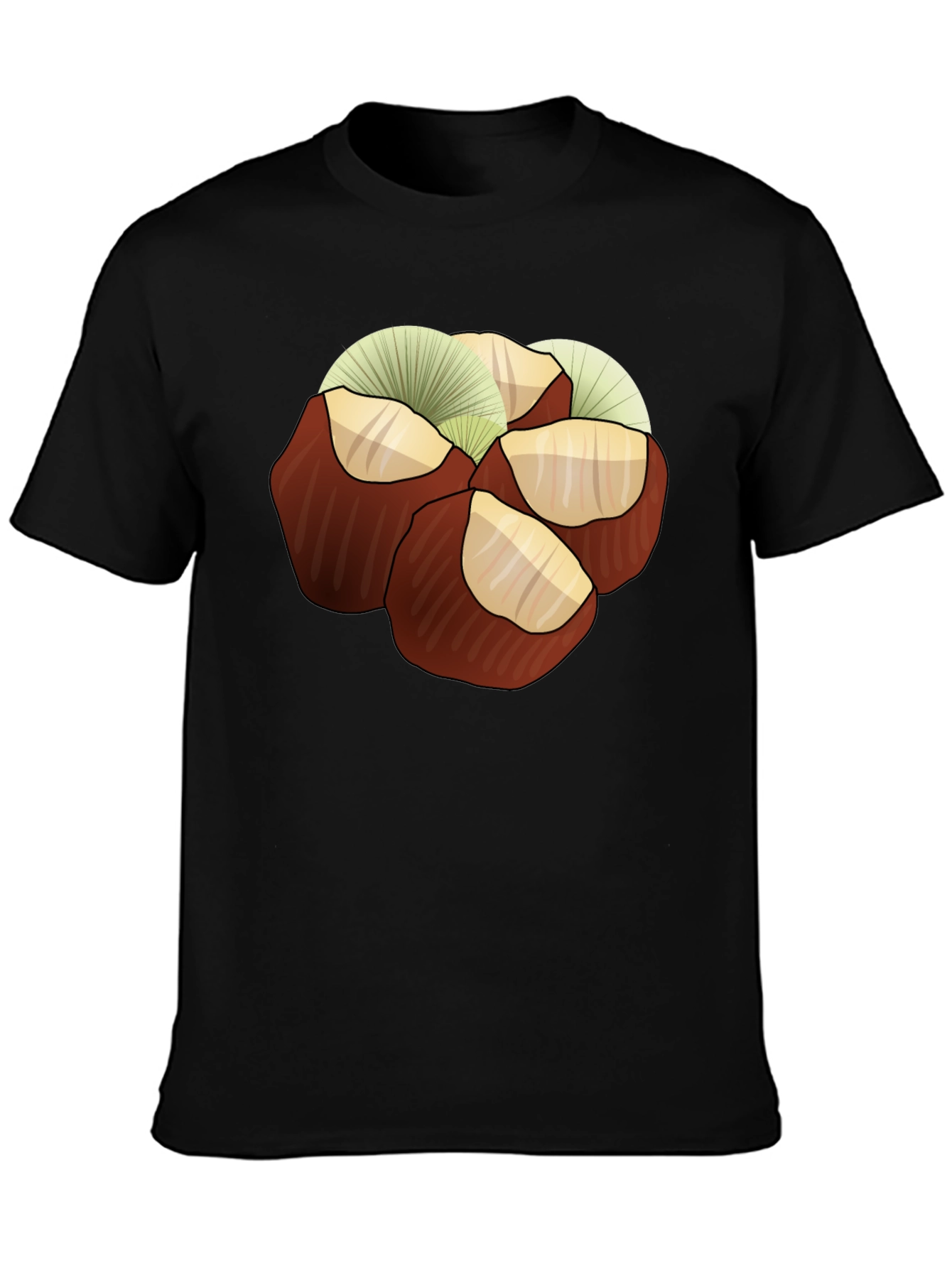 Chestnuts Graphic Print Tee - Black