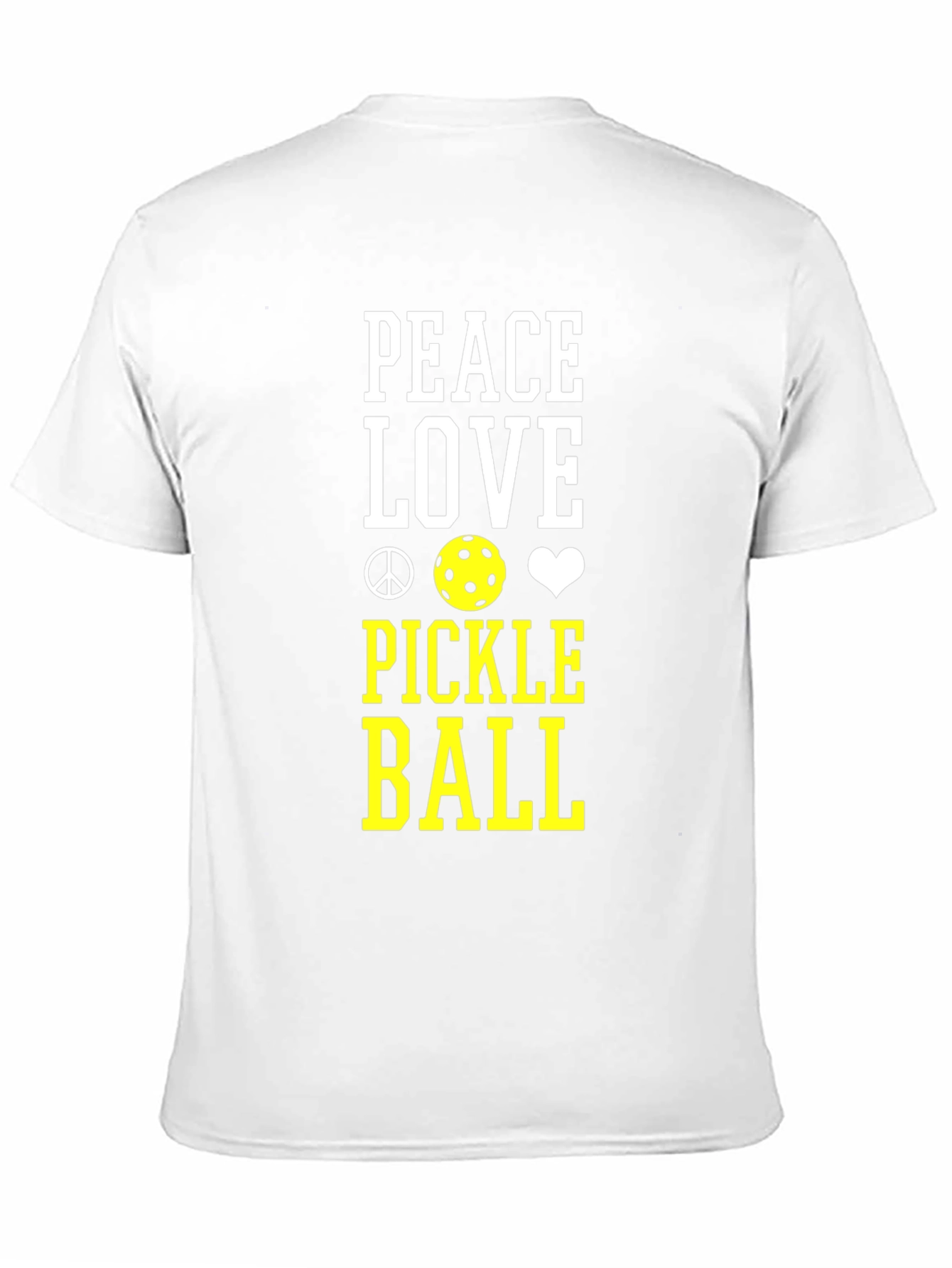 Peace Love Pickleball T-Shirt - Black