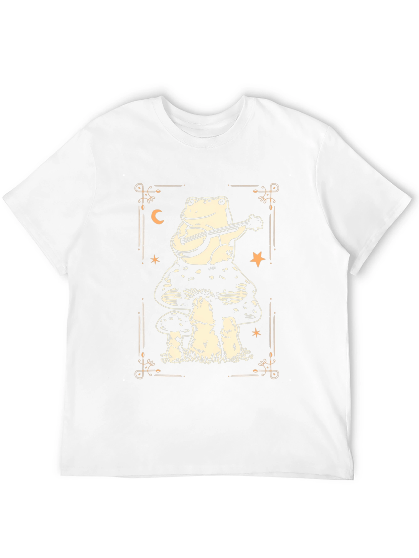 Frog Playing Banjo on Mushroom T-Shirt