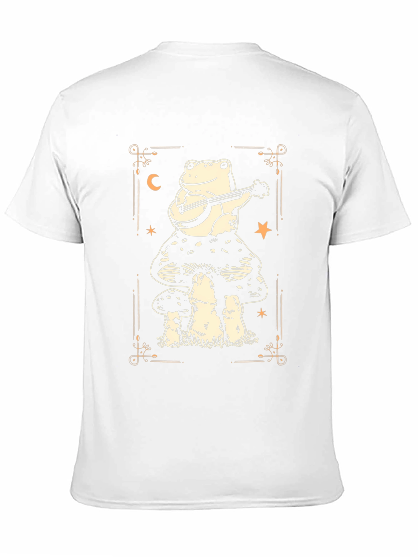 Frog Playing Banjo on Mushroom T-Shirt