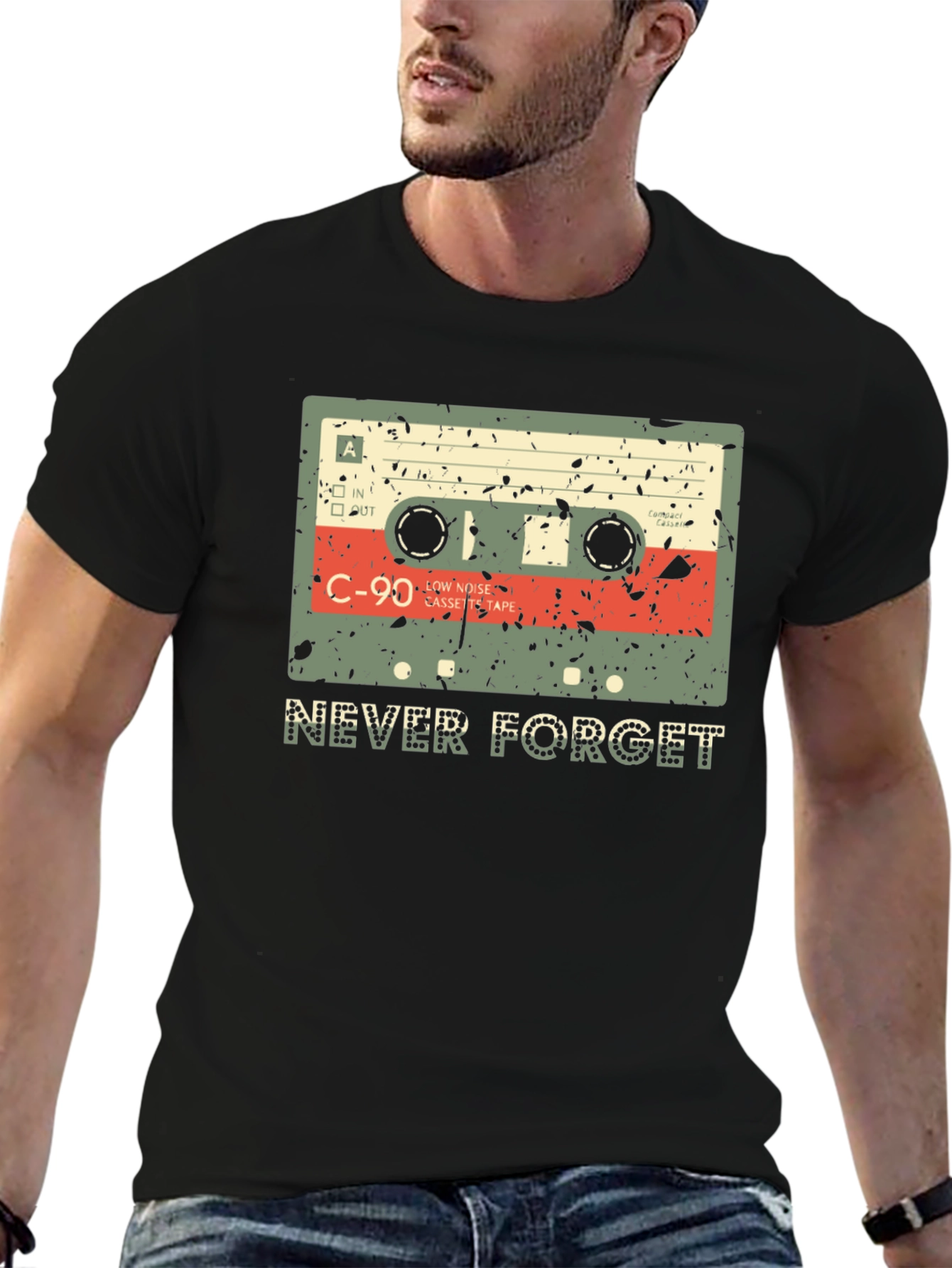 Retro Cassette Tape Never Forget T-Shirt