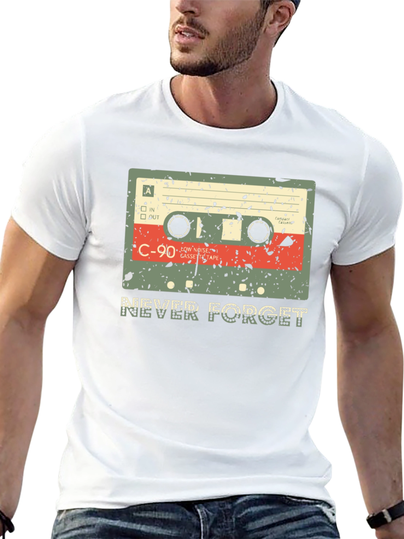 Retro Cassette Tape Never Forget T-Shirt