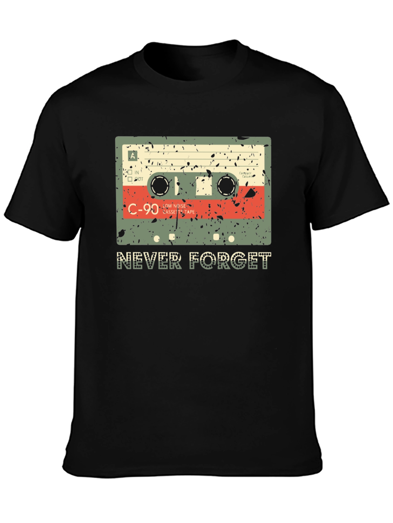 Retro Cassette Tape Never Forget T-Shirt