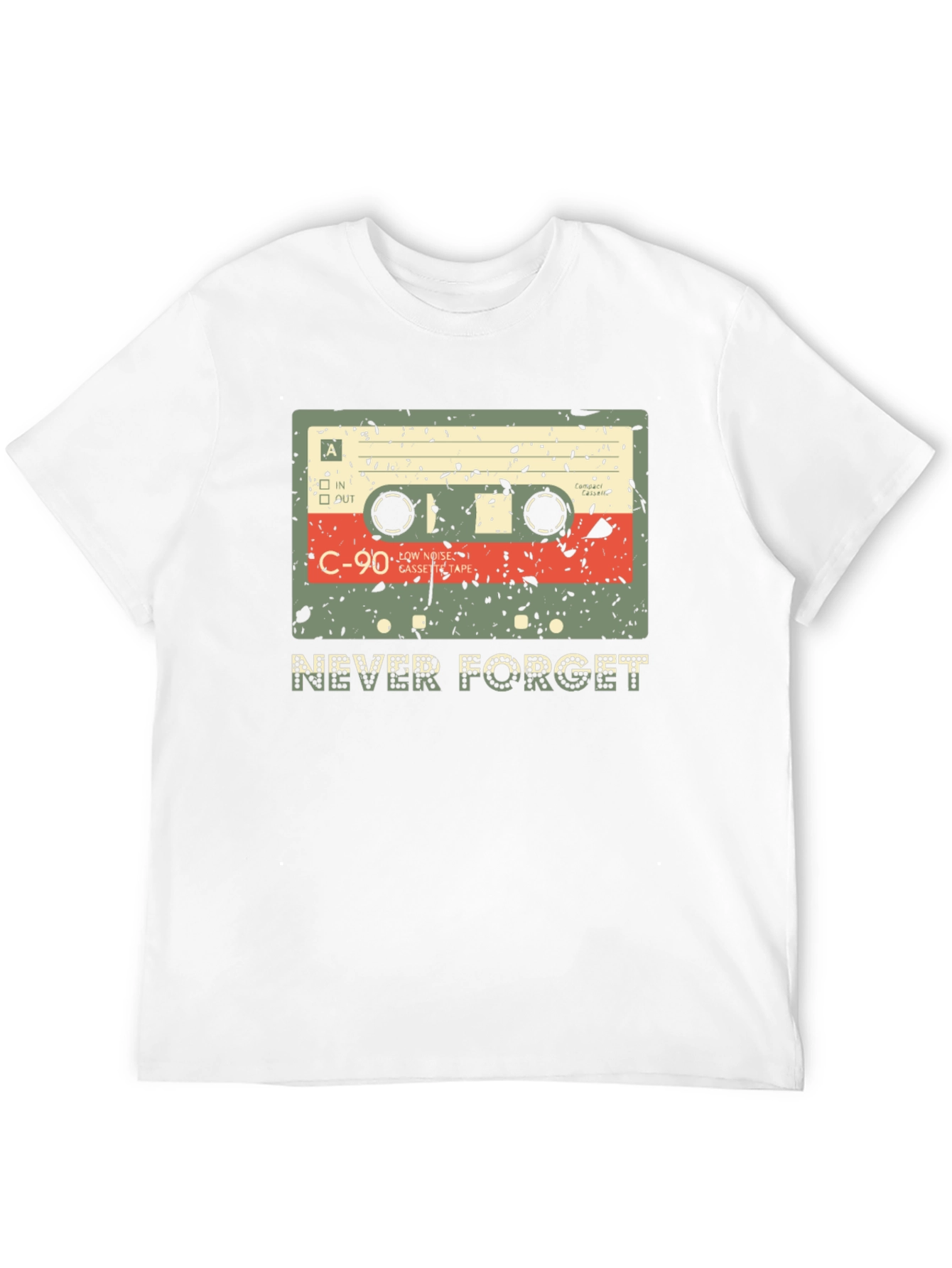 Retro Cassette Tape Never Forget T-Shirt