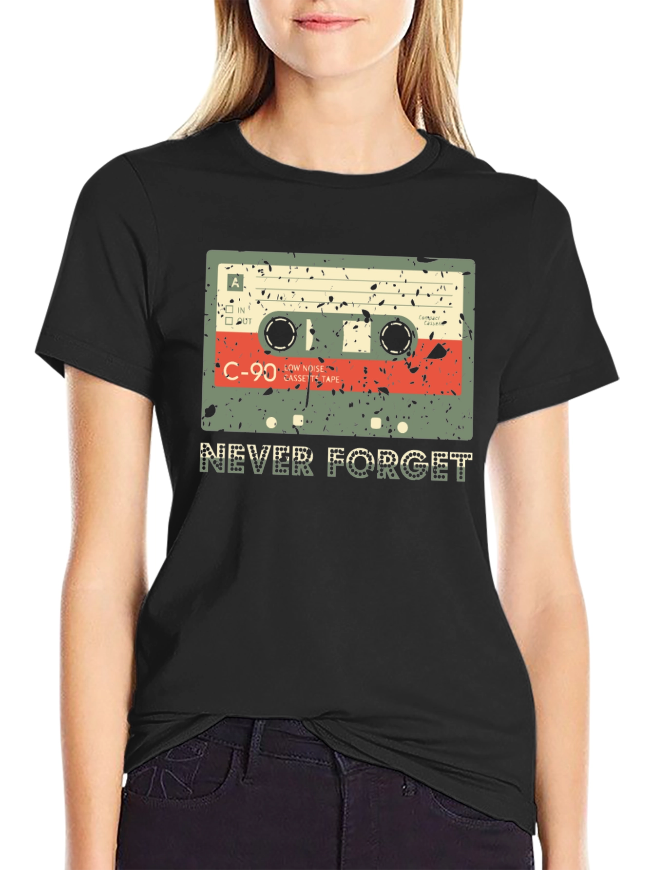 Retro Cassette Tape Never Forget T-Shirt