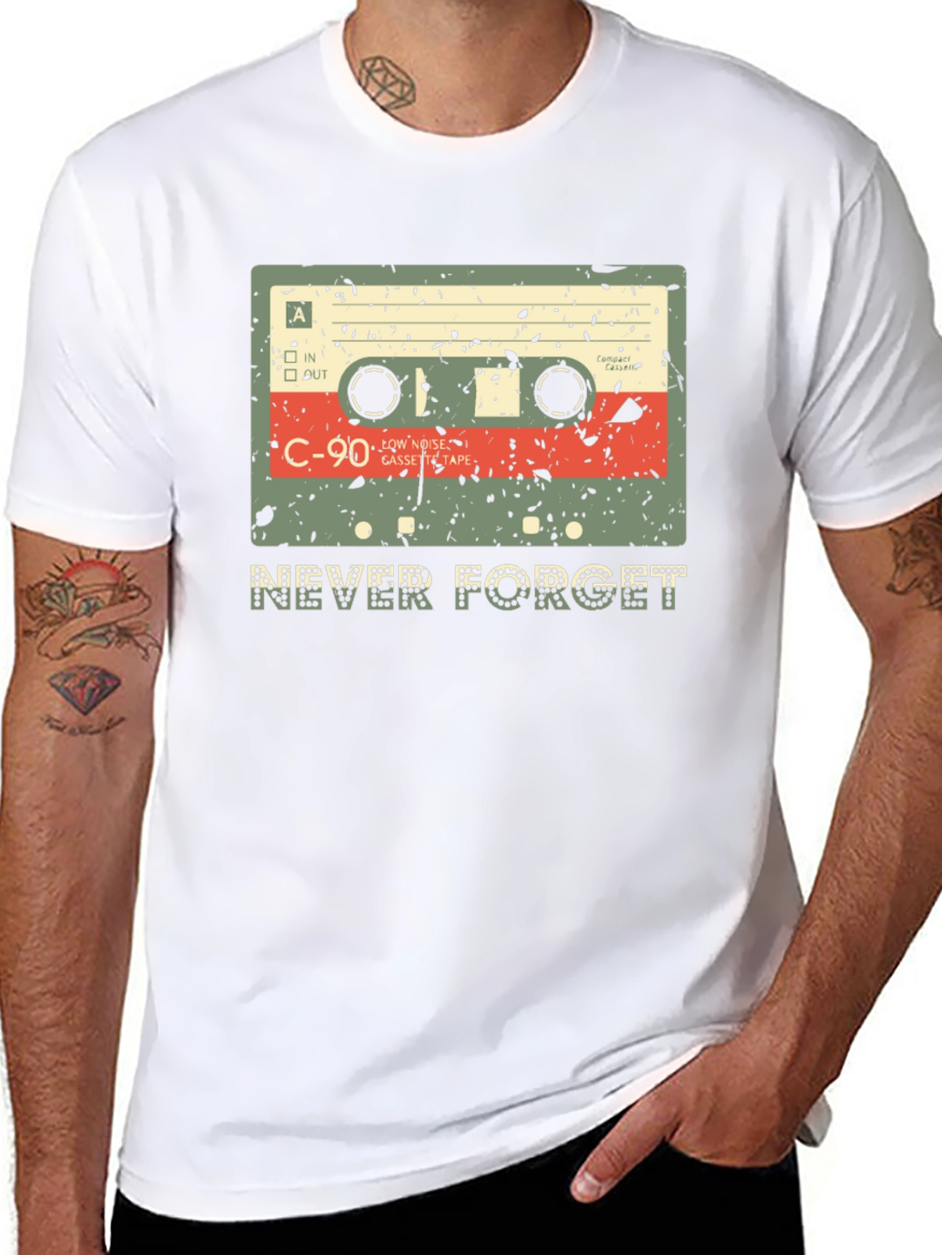 Retro Cassette Tape Never Forget T-Shirt