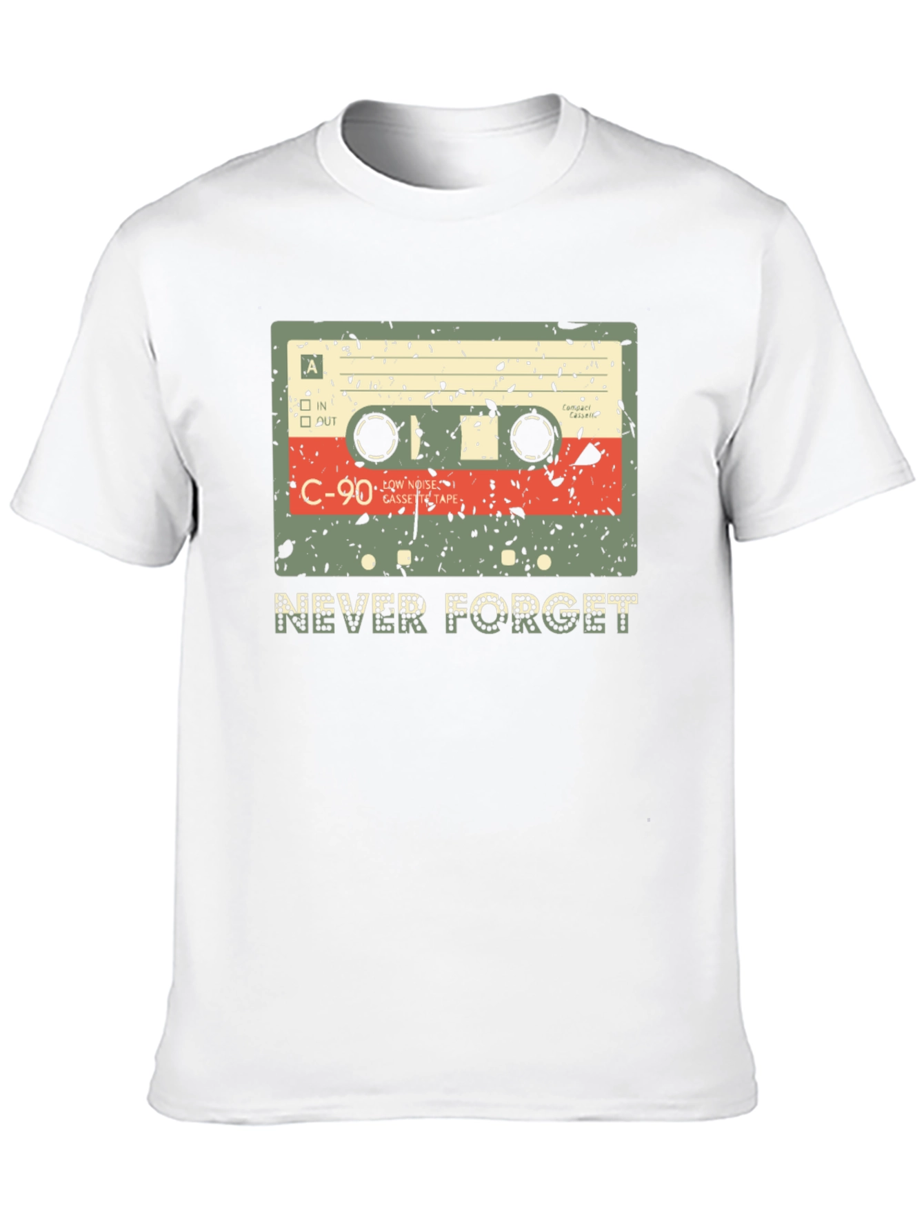 Retro Cassette Tape Never Forget T-Shirt