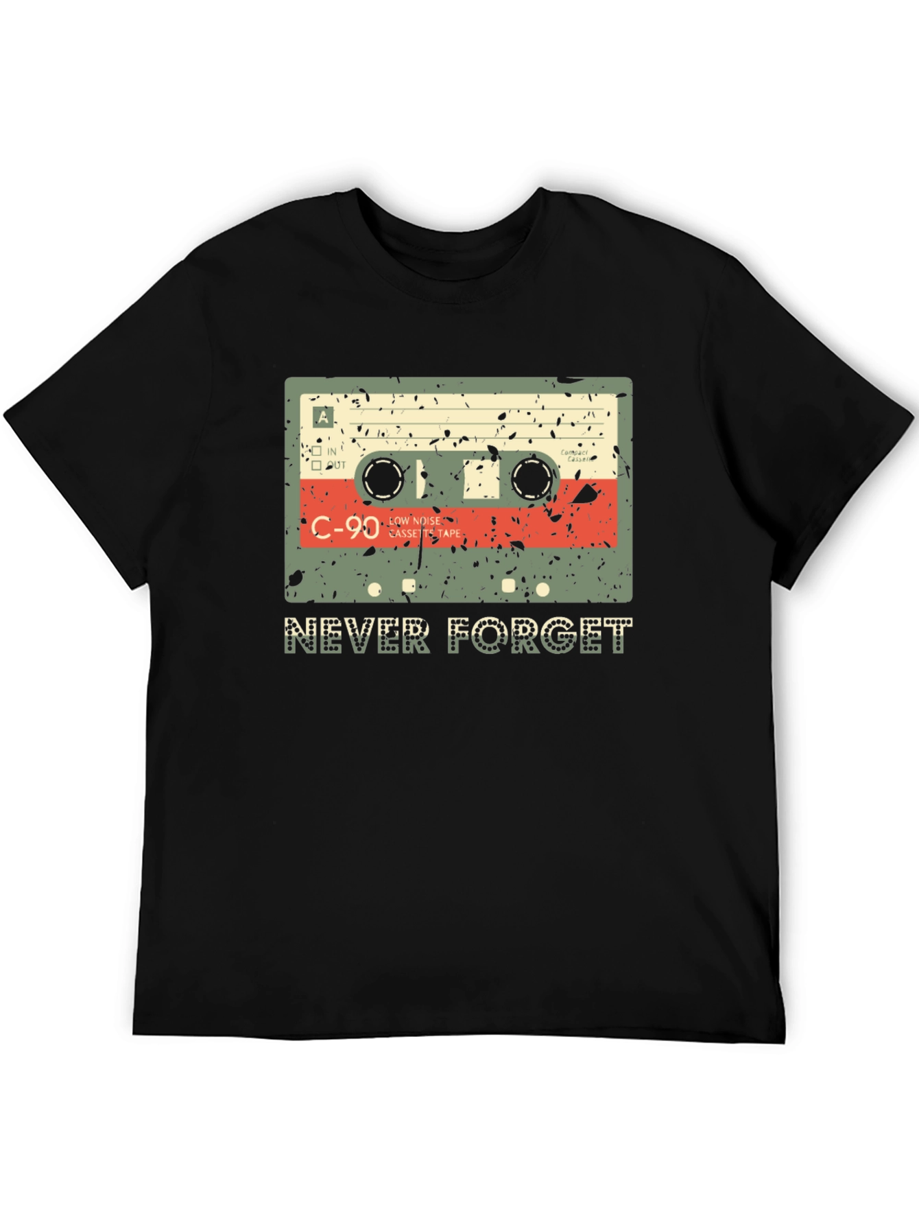 Retro Cassette Tape Never Forget T-Shirt
