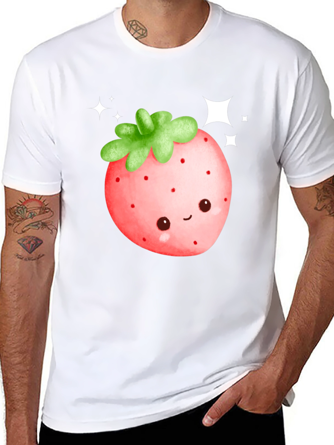 Kawaii Strawberry Graphic Tee
