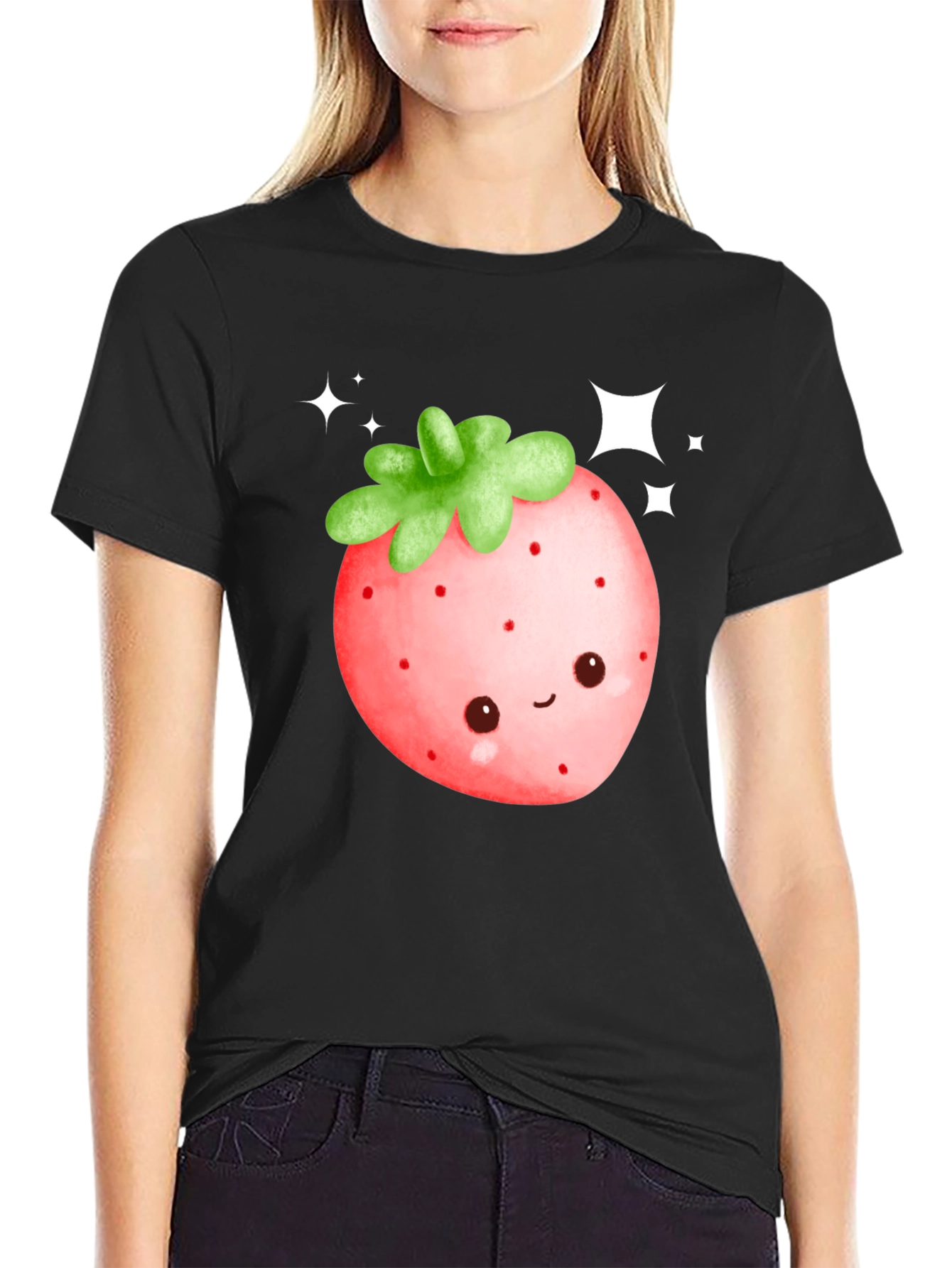 Kawaii Strawberry Graphic Tee