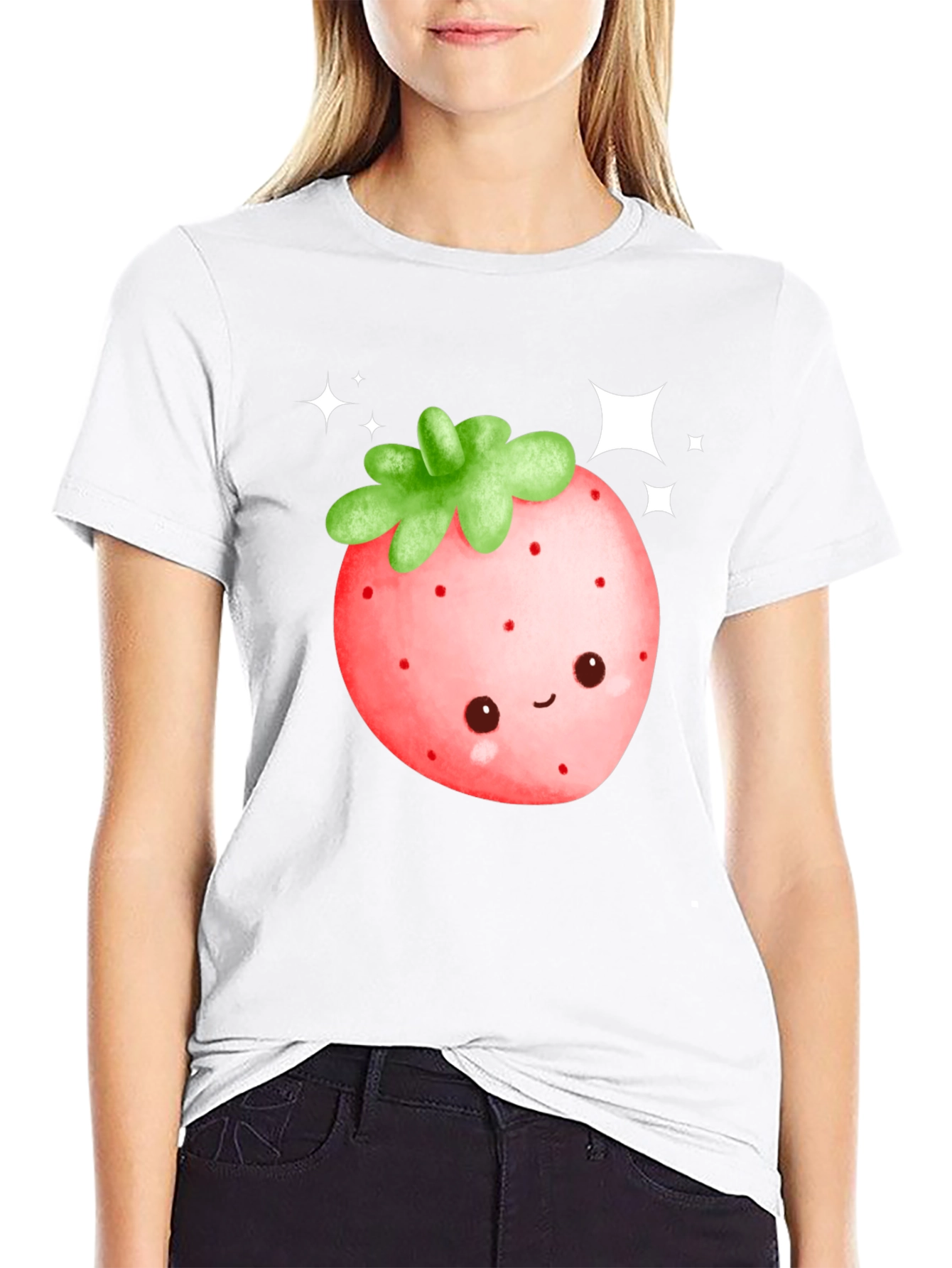 Kawaii Strawberry Graphic Tee
