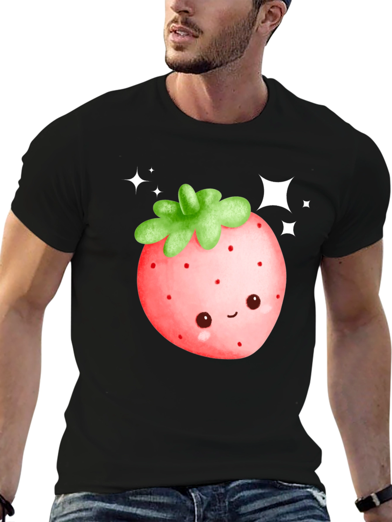 Kawaii Strawberry Graphic Tee