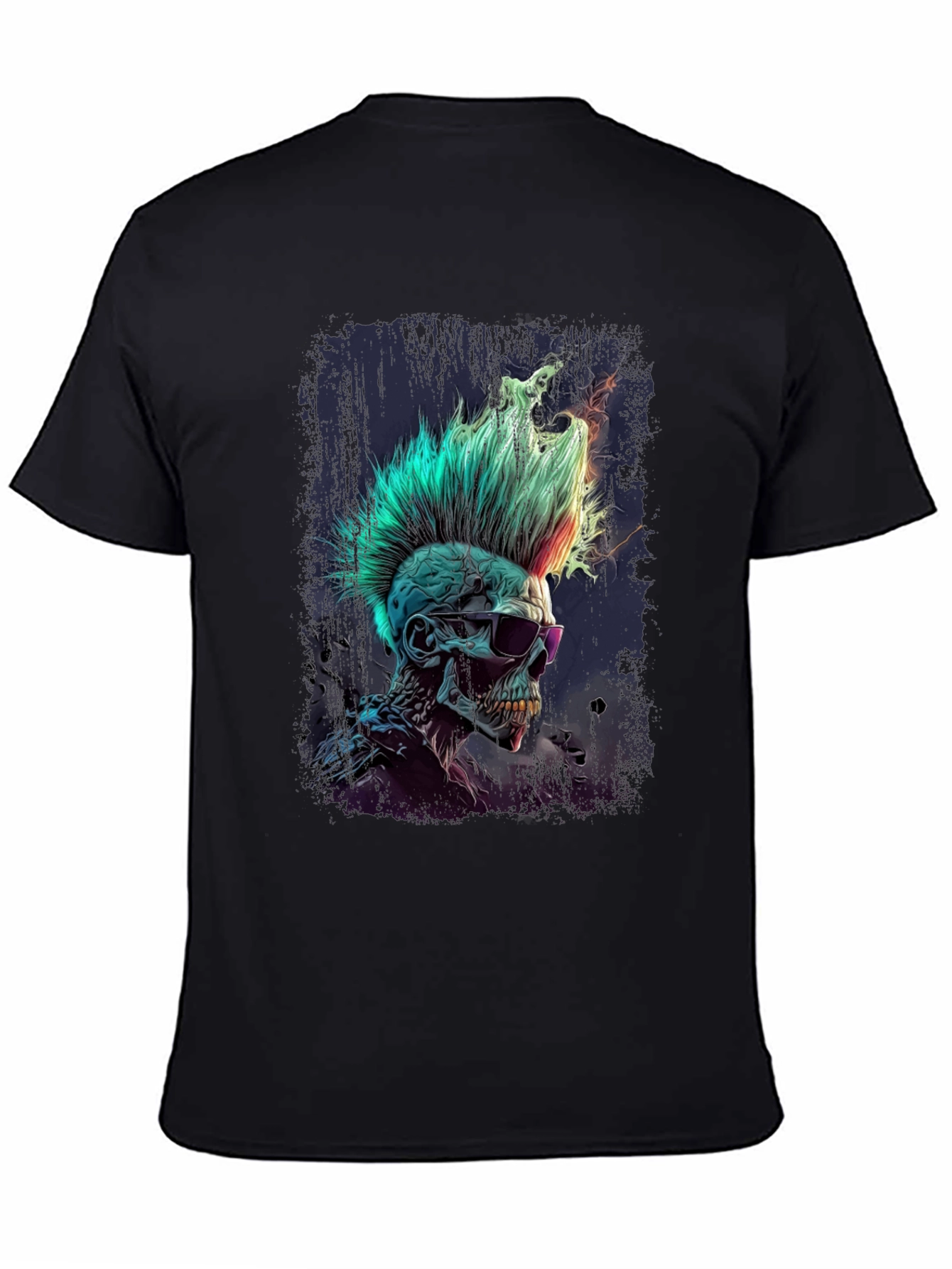 Punk Rock Skull Graphic Tee - Edgy Style