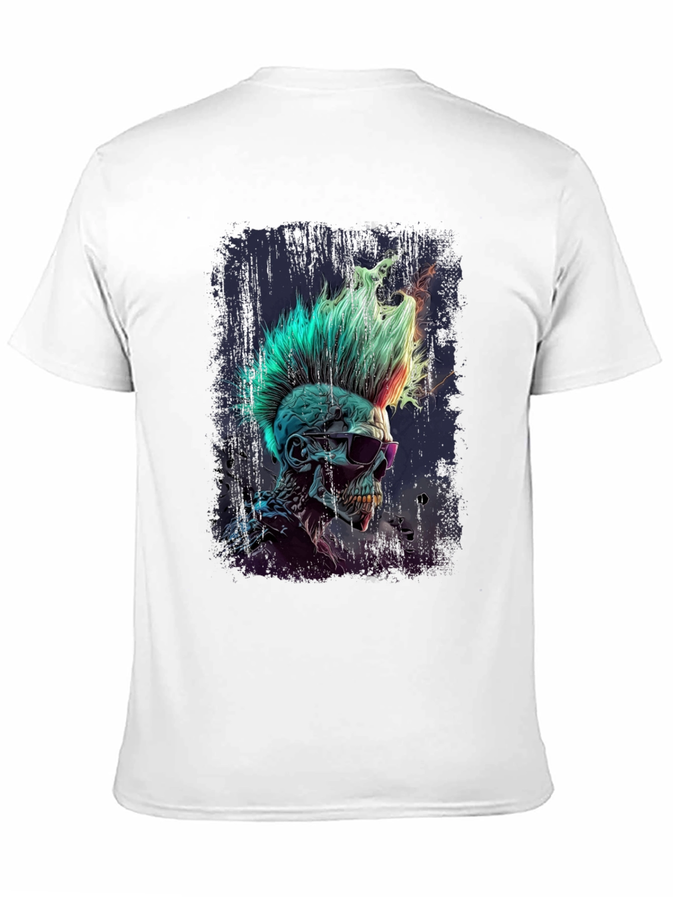 Punk Rock Skull Graphic Tee - Edgy Style