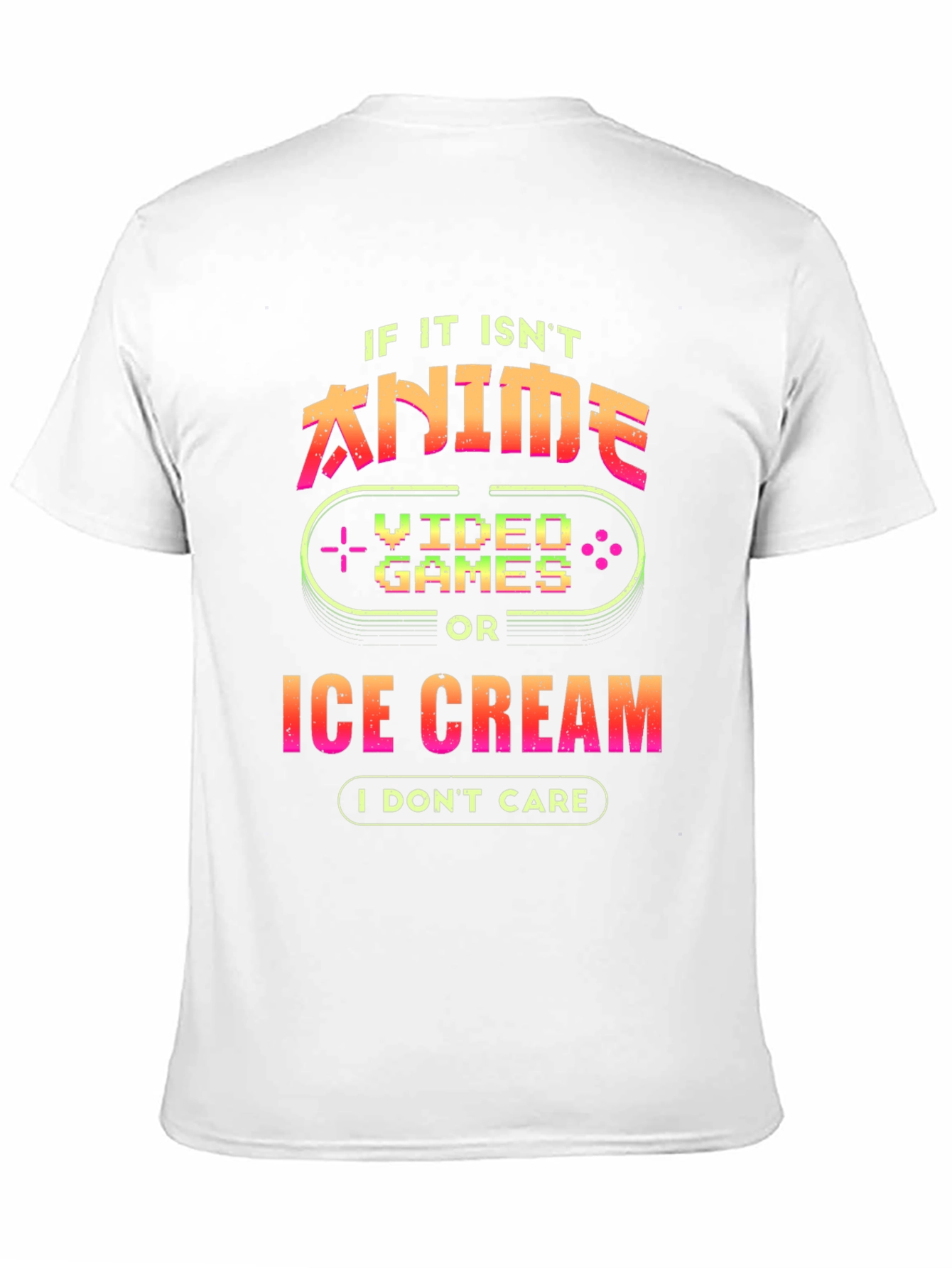 Anime Video Games Ice Cream T-Shirt