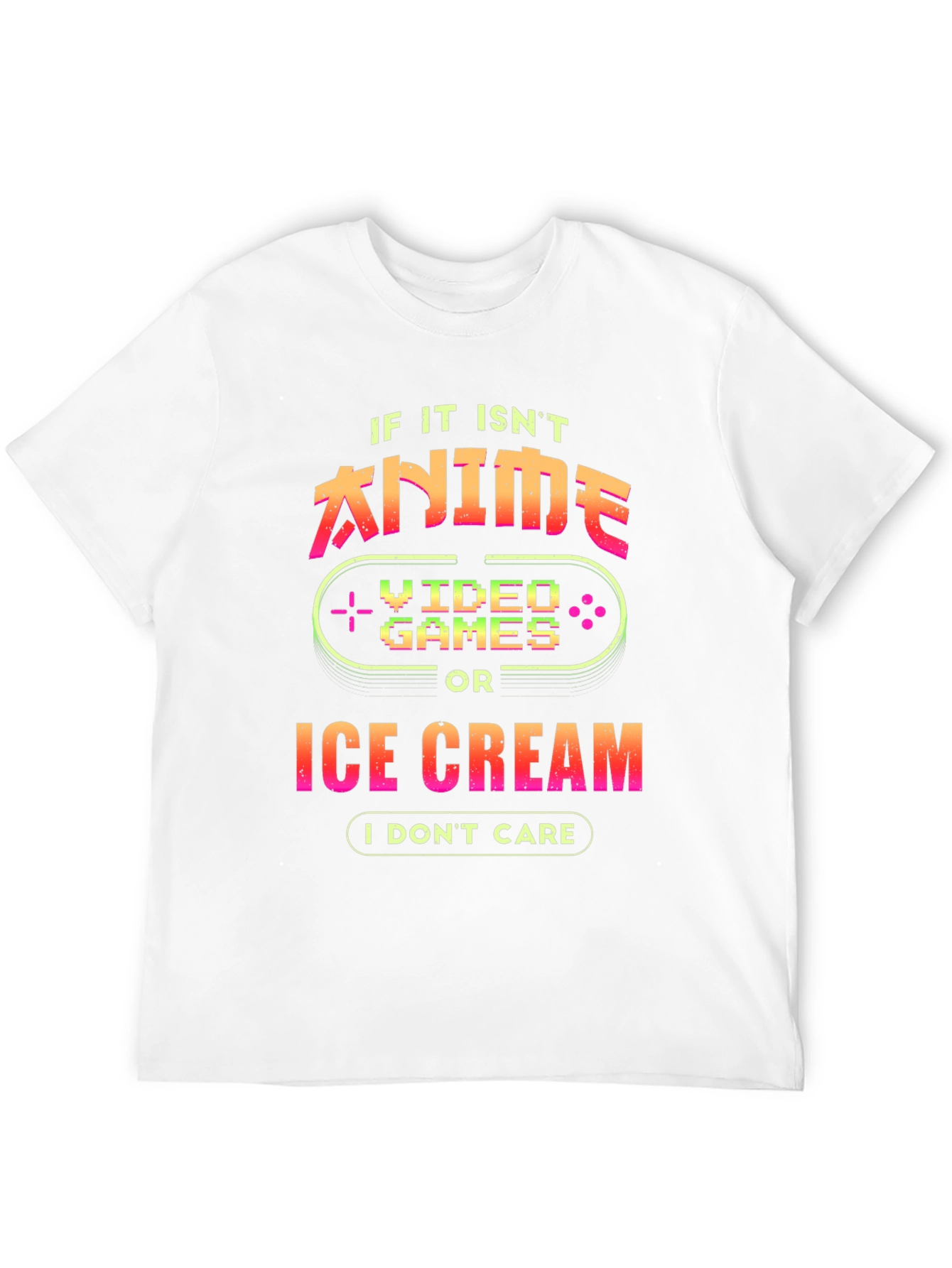 Anime Video Games Ice Cream T-Shirt