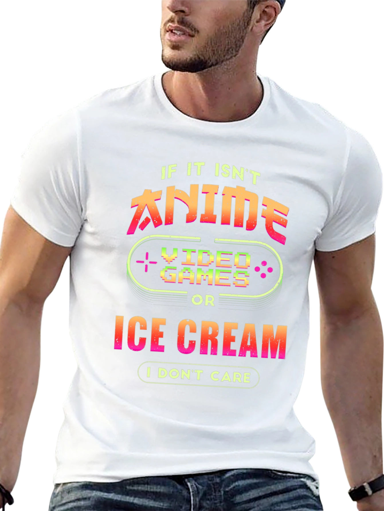 Anime Video Games Ice Cream T-Shirt