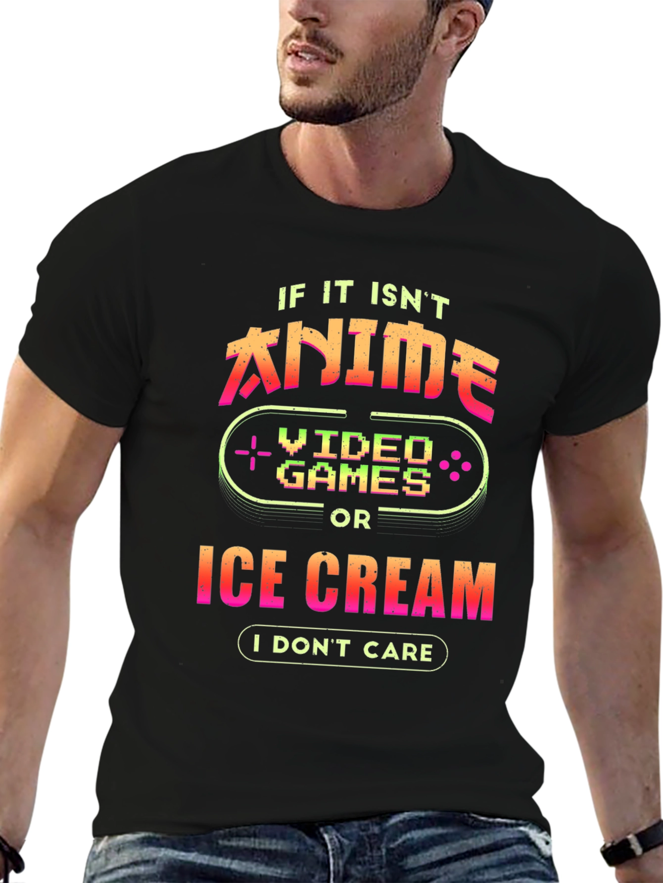 Anime Video Games Ice Cream T-Shirt