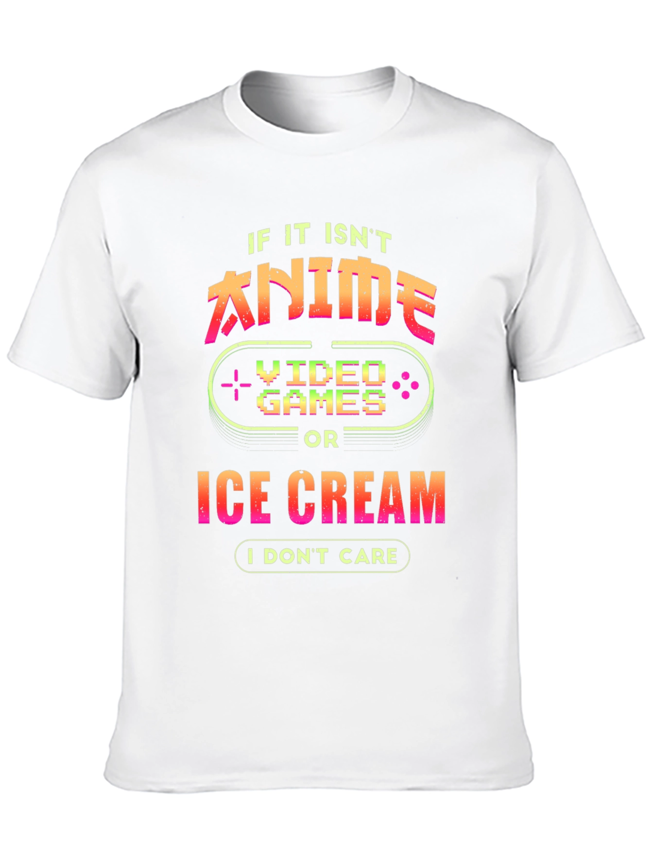 Anime Video Games Ice Cream T-Shirt