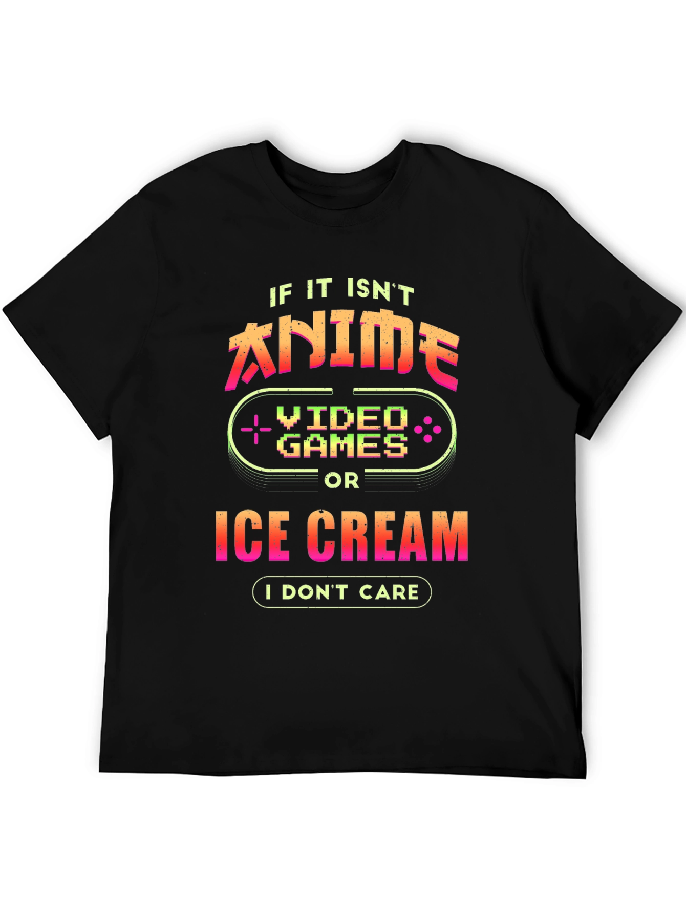 Anime Video Games Ice Cream T-Shirt